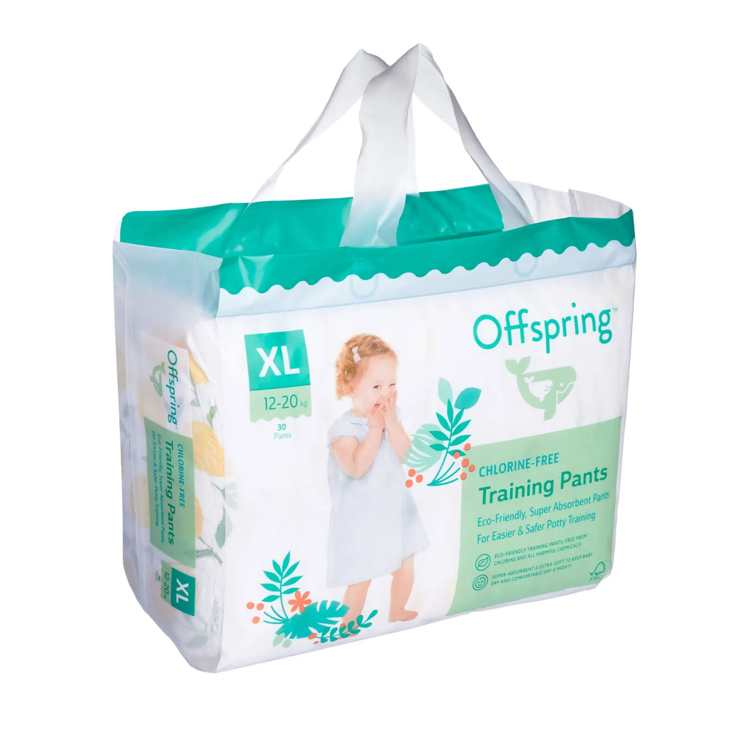 Трусики-подгузники Offspring Лимоны XL 12-20 кг 30 шт OF02XLLMN