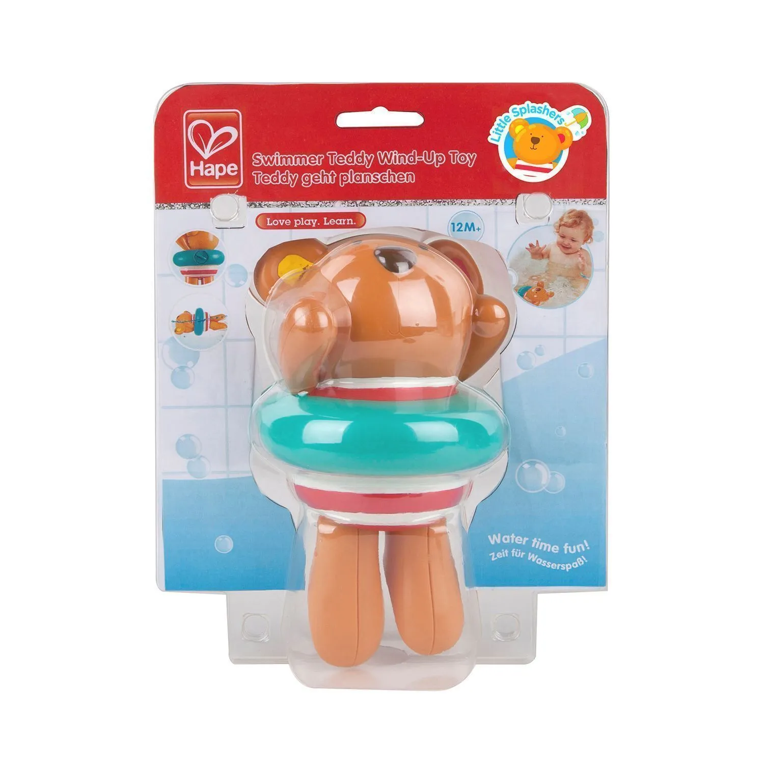 Игрушка для купания Hape «Пловец Тедди» заводная E0204_HP