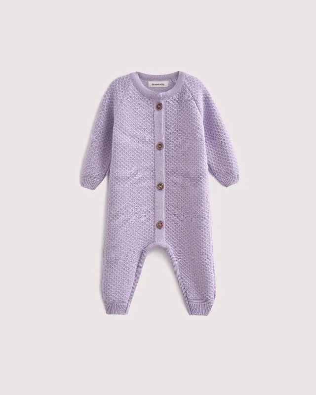 Комбинезон детский LoomKnits Лиловый хлопок