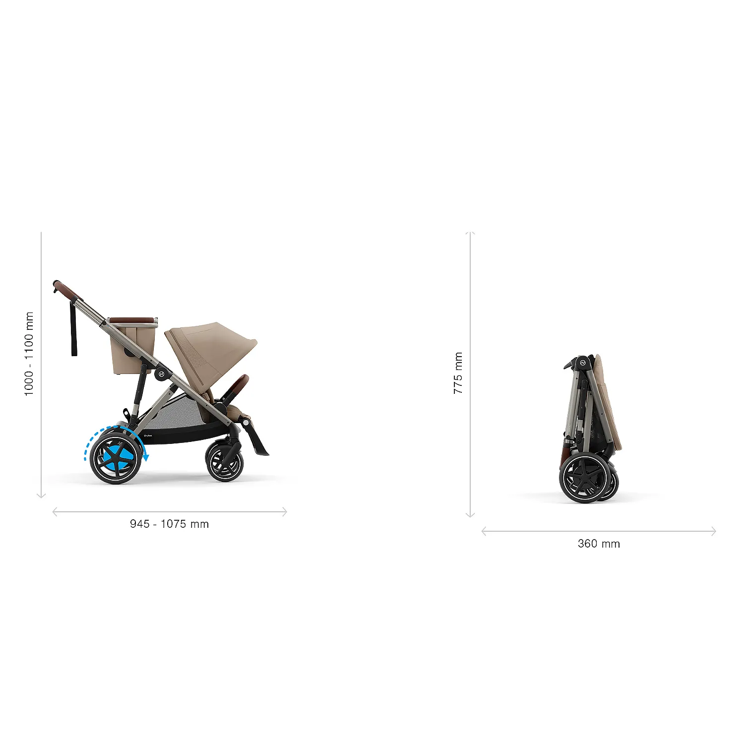 Коляска для погодок Cybex E-Gazelle S