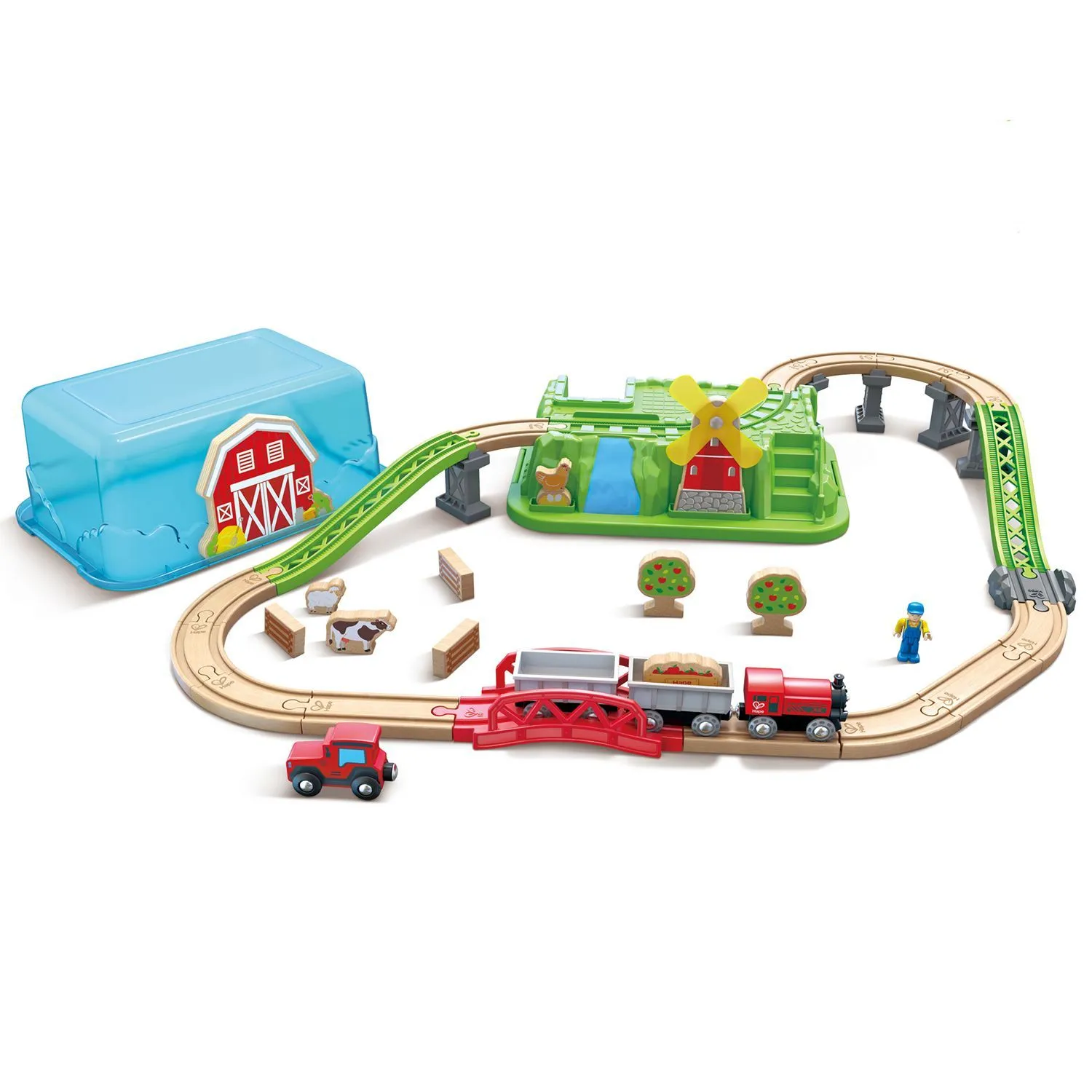 Игровой набор Ж/Д Hape «Сельский поезд» E3772_HP