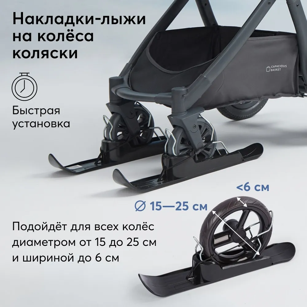 Лыжи Happy Baby для детских колясок