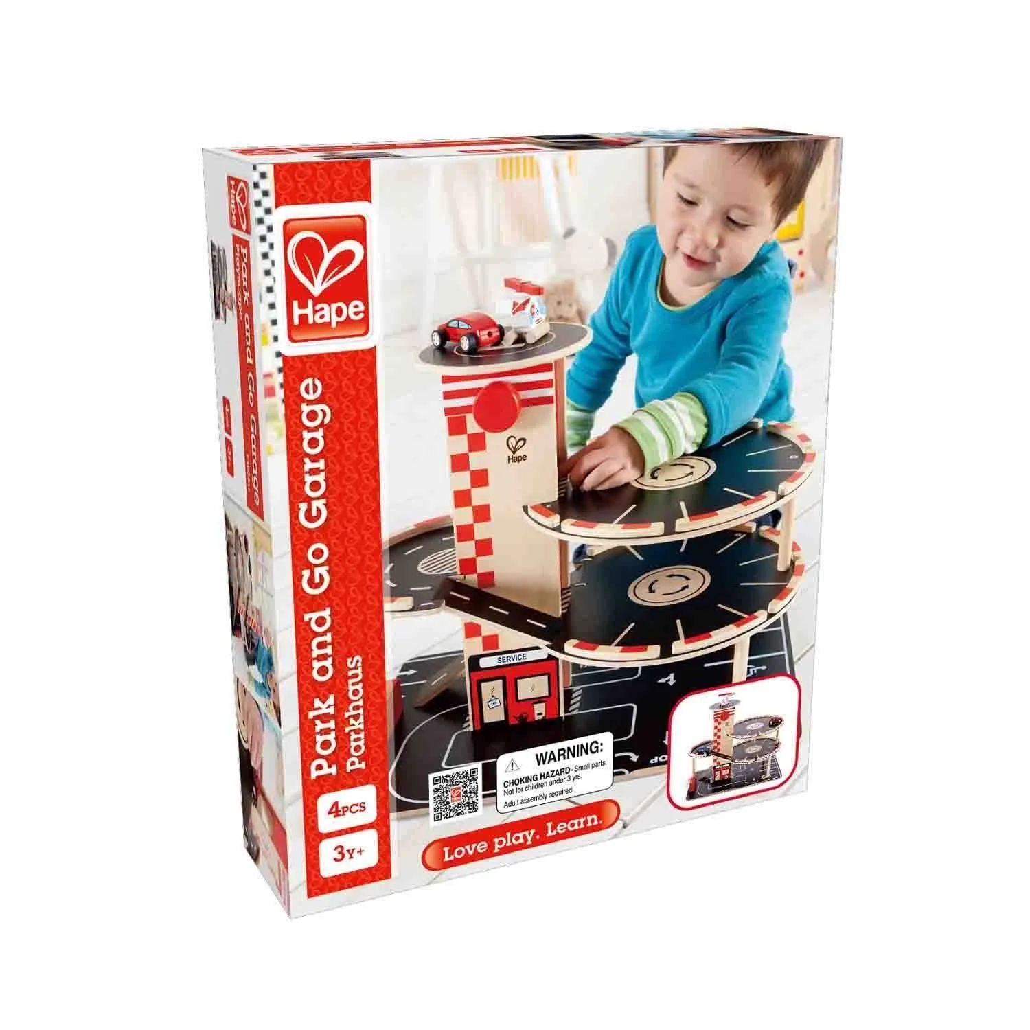 Игровой набор Hape «Многоуровневая парковка» E3002_HP