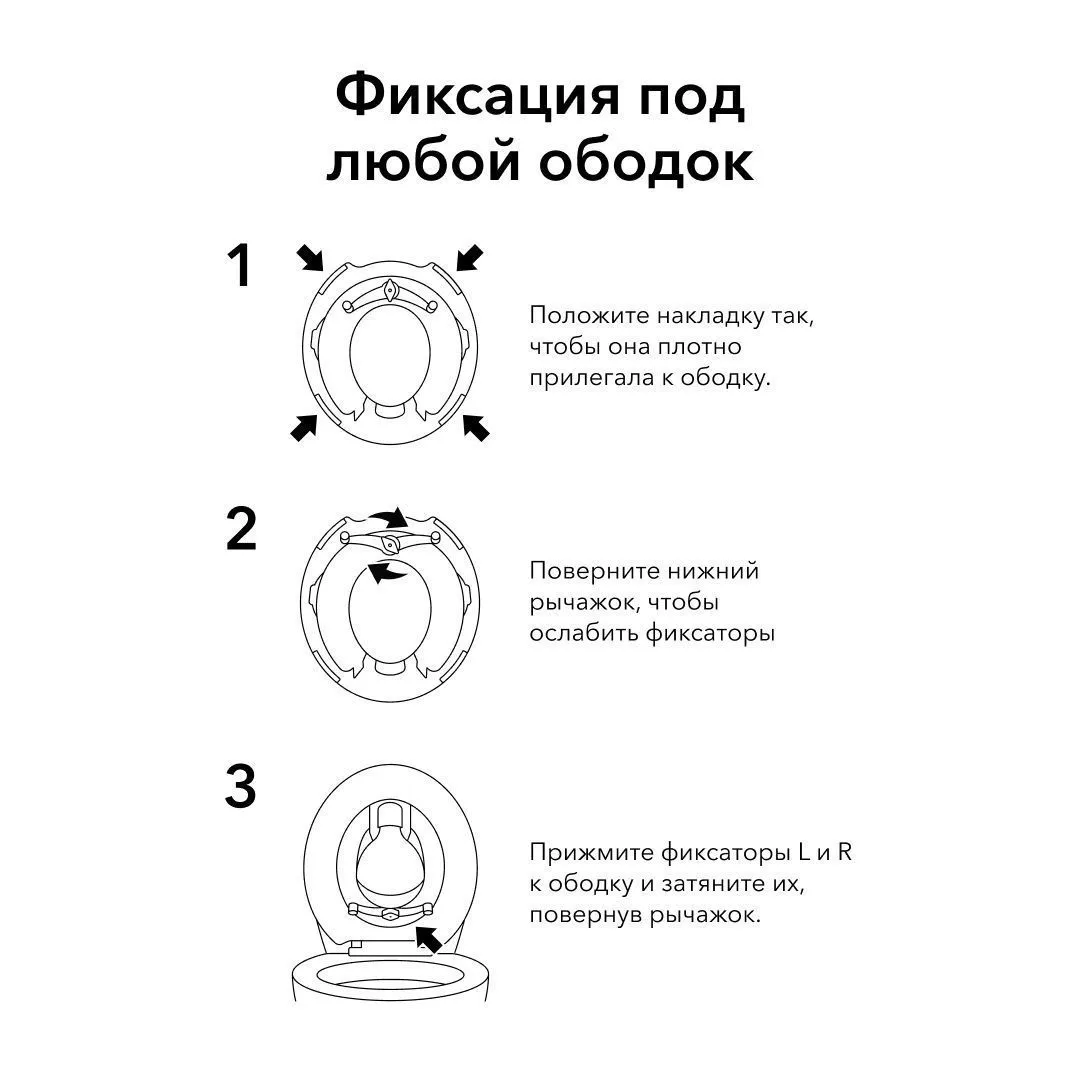 Накладка на унитаз с ручками Happy Baby "BONUS"