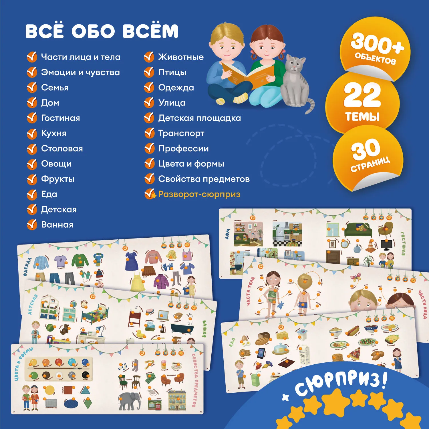 Книга интерактивная Abumba Fingerbook «Всё обо всём» ABU-FING-01