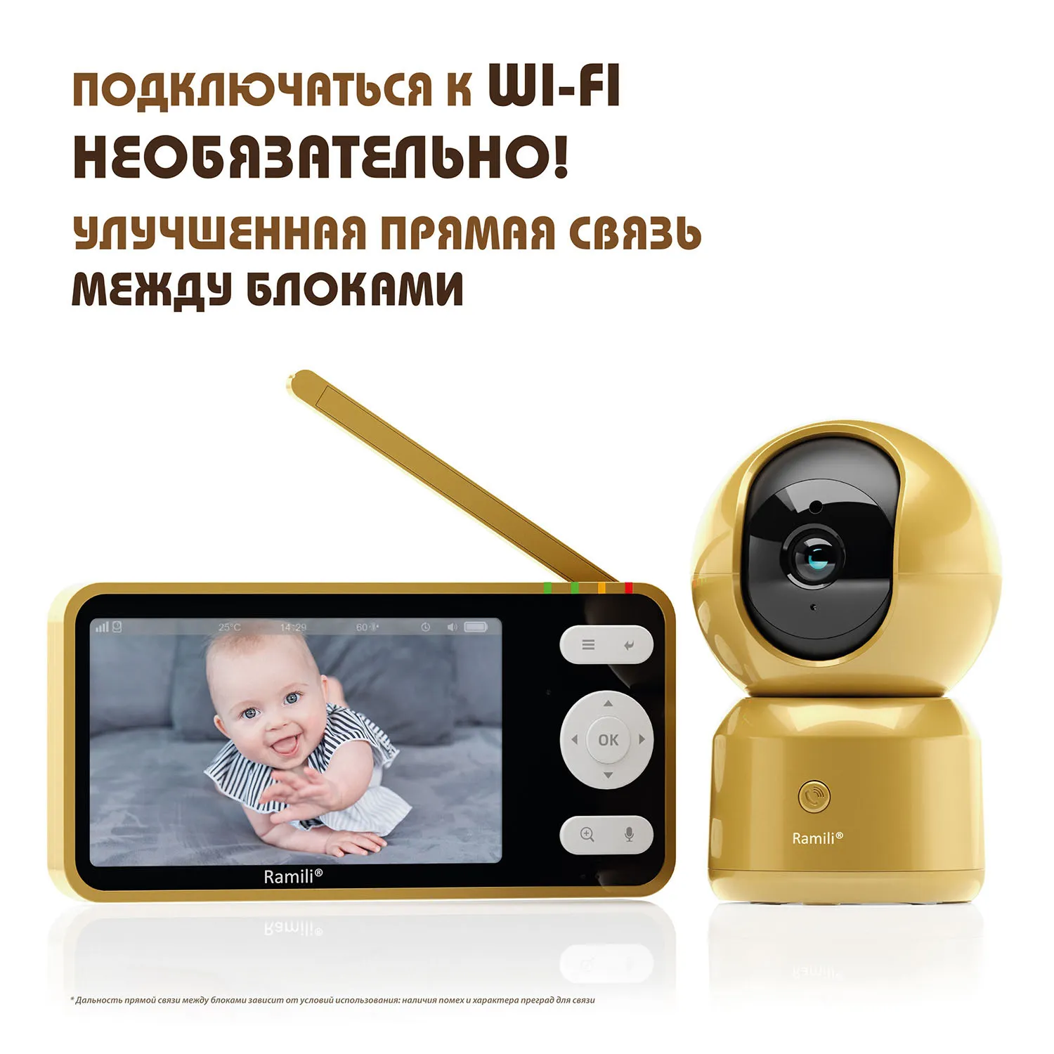 Видеоняня Ramili Baby RV1500GOLD