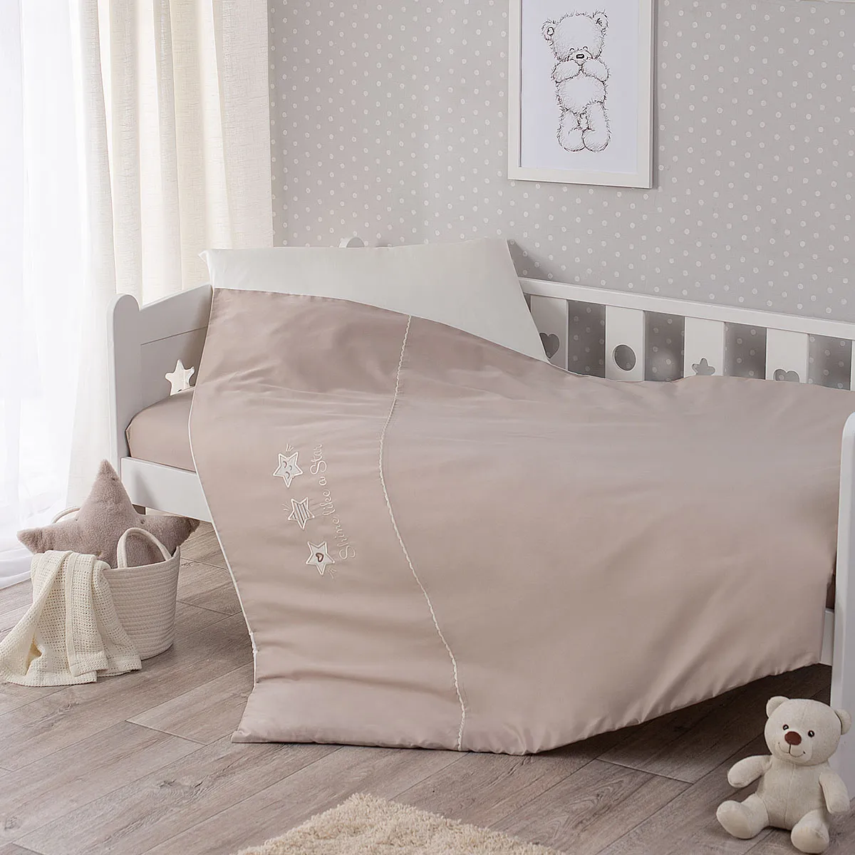 Постельное белье Perina Little Star Песочный 160х80 см 3 предмета