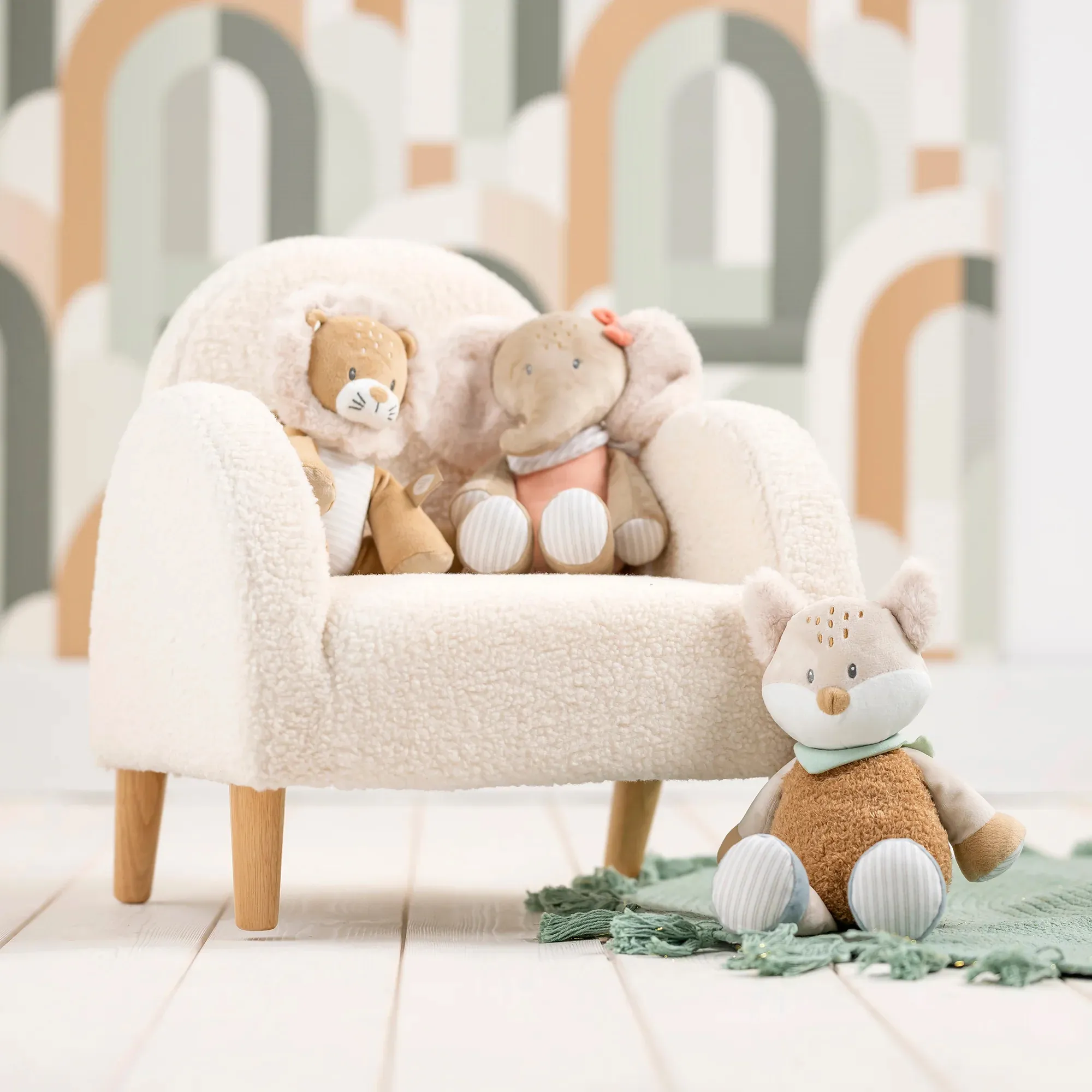 Игрушка мягкая Nattou Soft toy FLO, ERNEST & OLI Лиса 682022