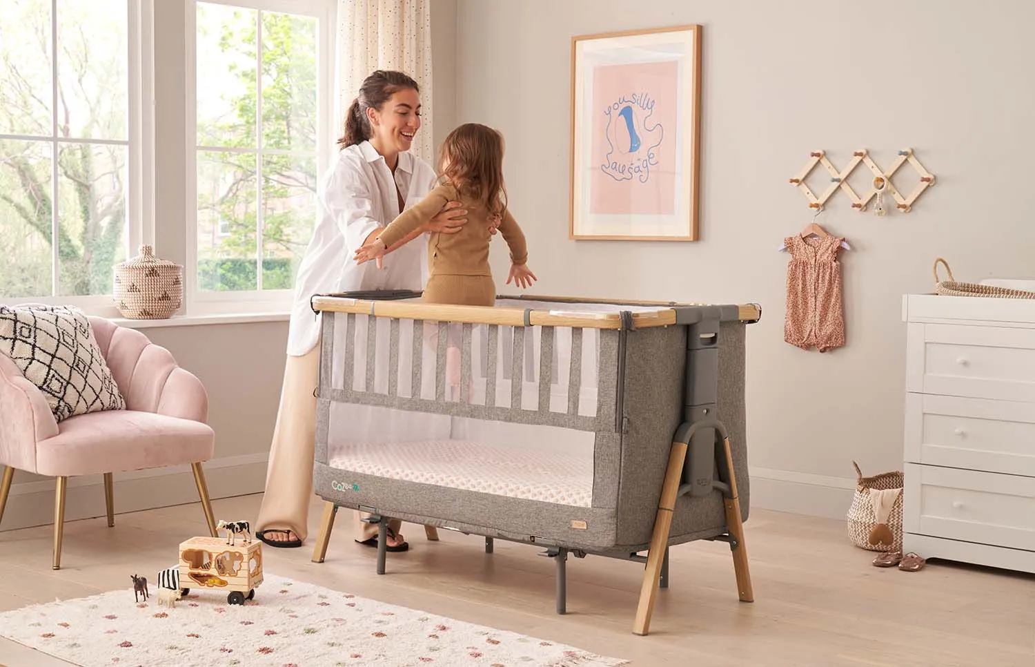 Кровать-трансформер приставная Tutti Bambini CoZee XL 120*60 см