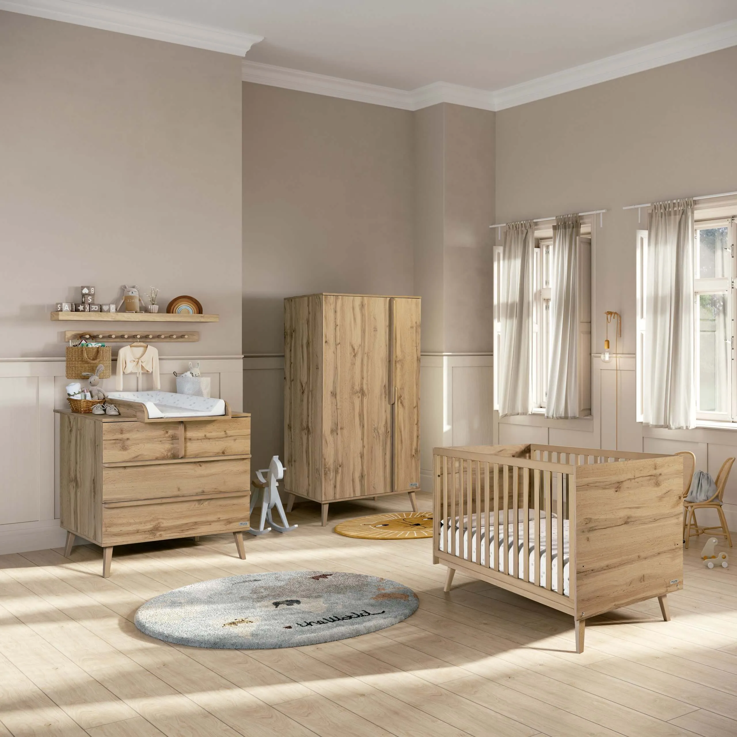 Детская кроватка 140х70 см Micuna Big Martha Oak