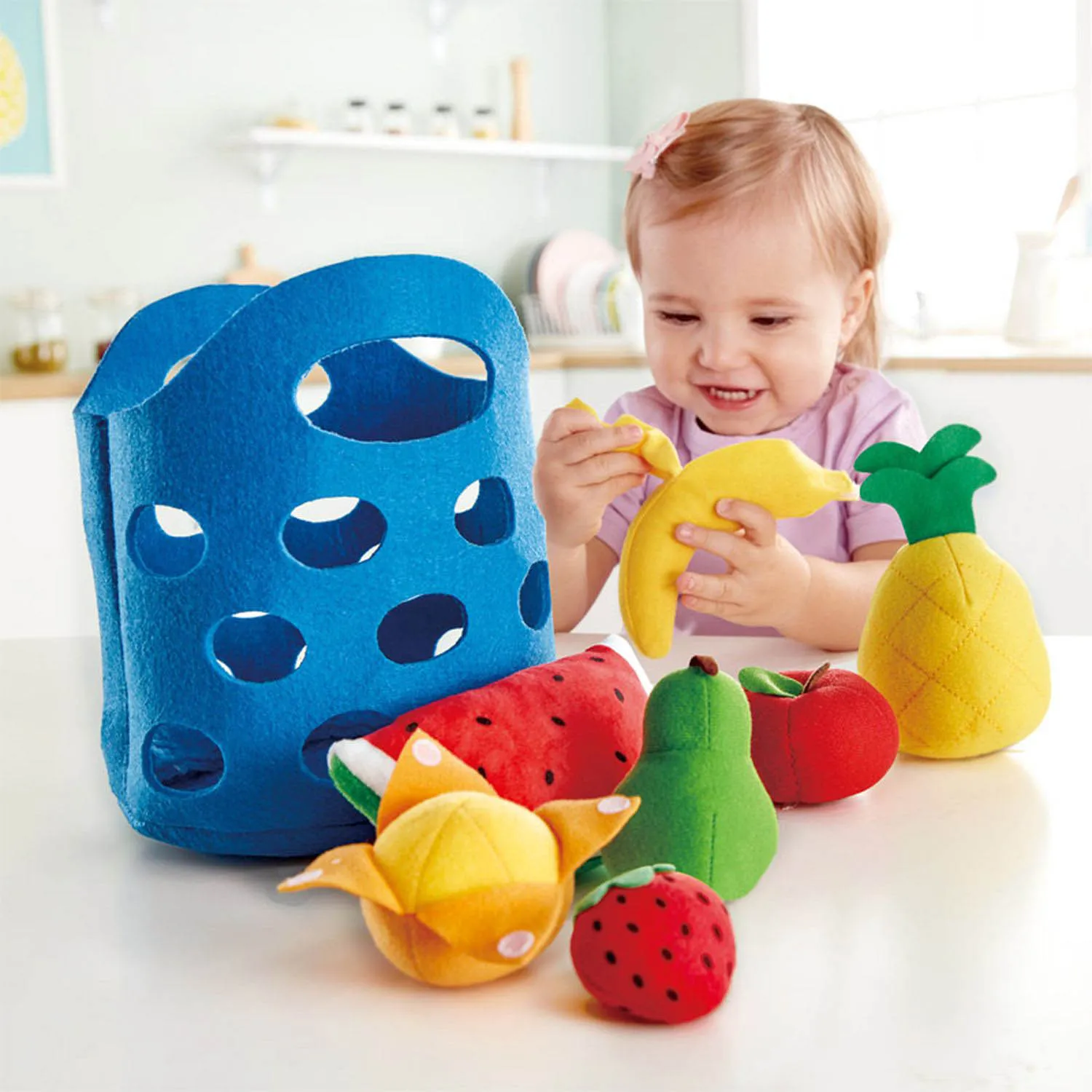 Набор игровой детский HAPE Корзина с фруктами E3169_HP