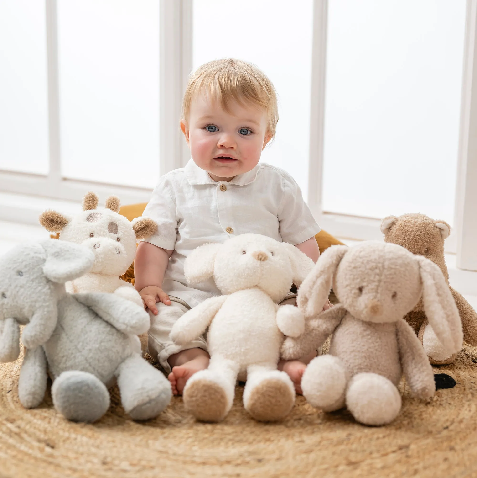 Игрушка мягкая Nattou Soft toy TEDDY Зайчик 856010