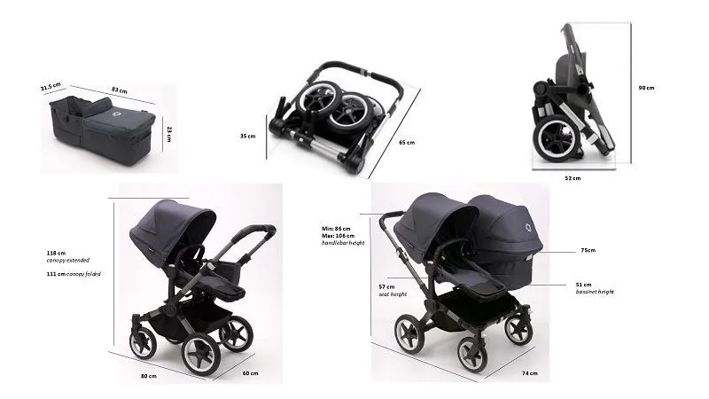 Коляска 2 в 1 Bugaboo Donkey 5 Mono Complete Mineral