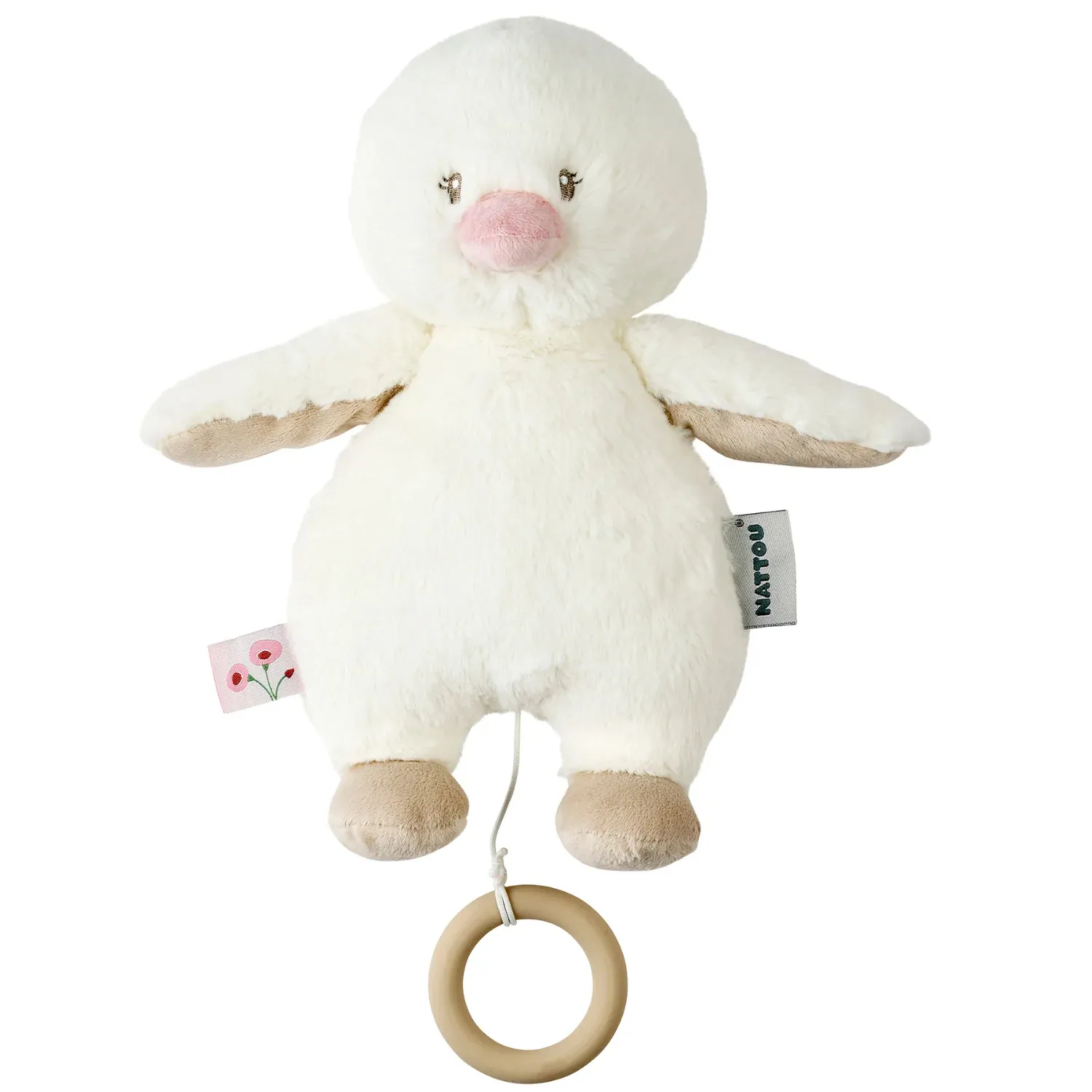 Игрушка мягкая Nattou Musical Soft toy FANFAN Утёнок музыкальная 759441