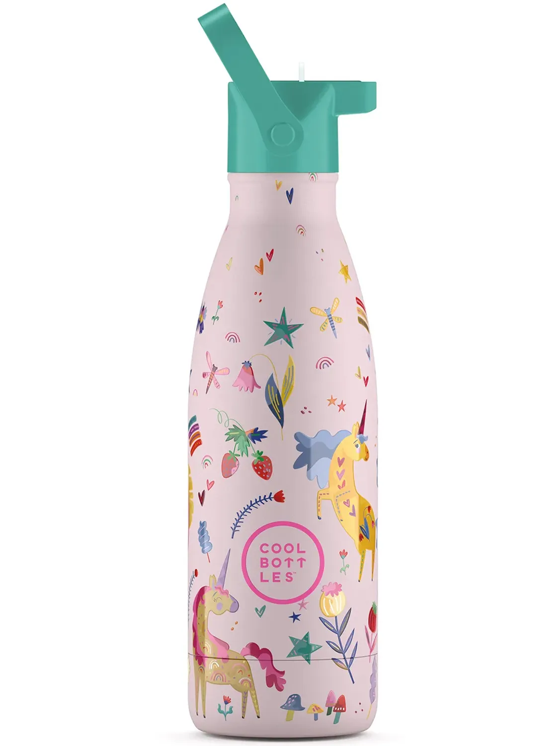 Термос–термобутылка Cool Bottles Kids серия Fantasy Funny Unicorns 350 мл
