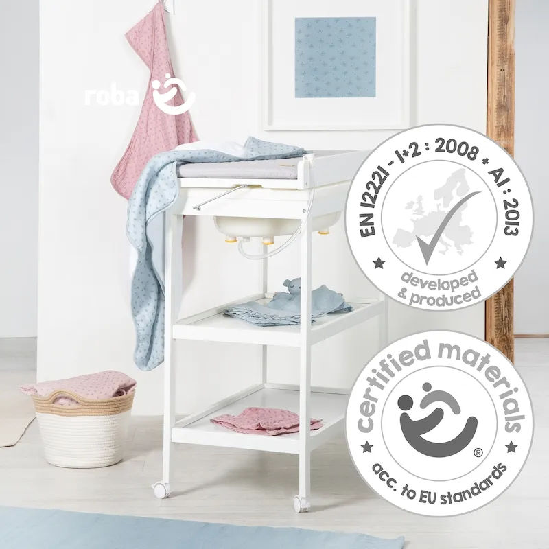Cтол для пеленания с ванночкой и матрасиком Baby Pool 212061WEV230