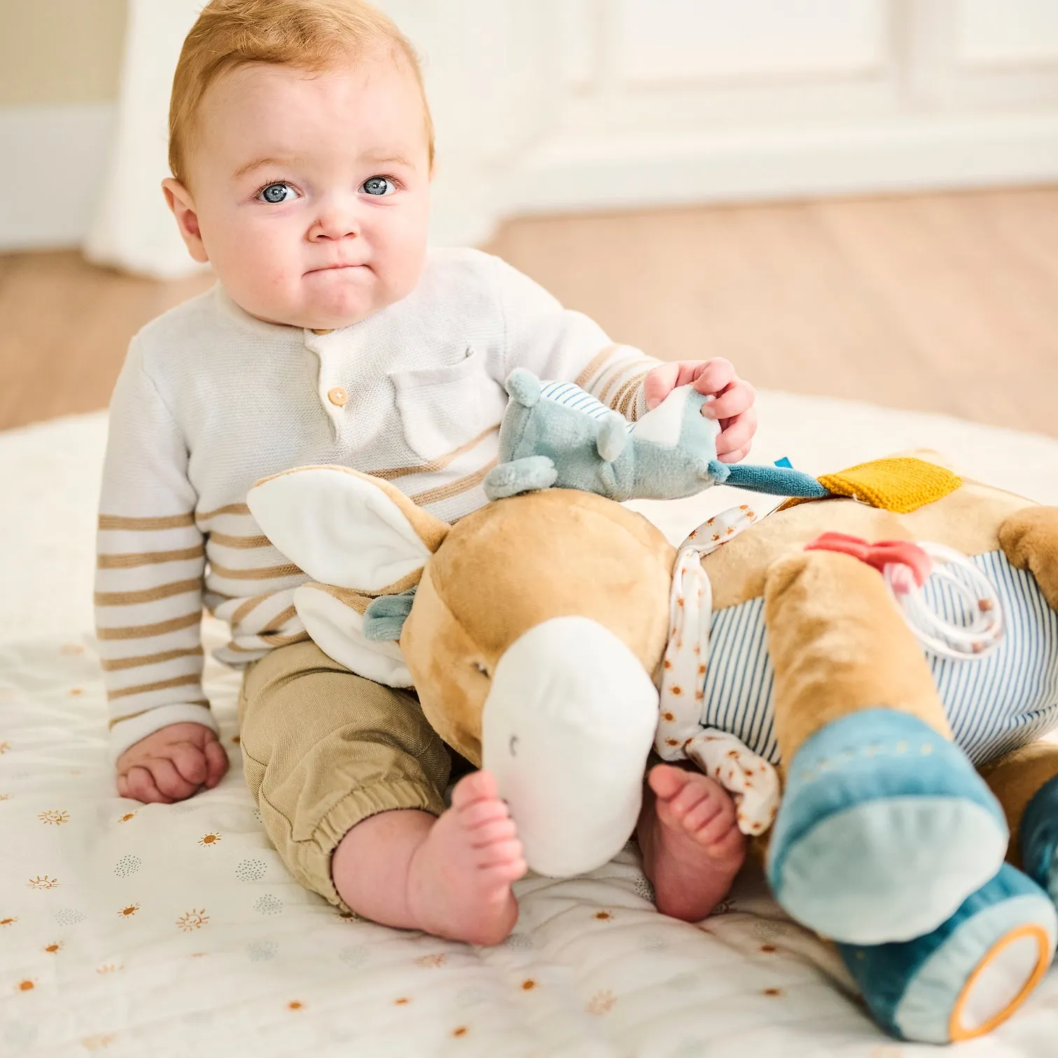 Игрушка мягкая Nattou Soft toy FELIX & LEO Барсук 595001