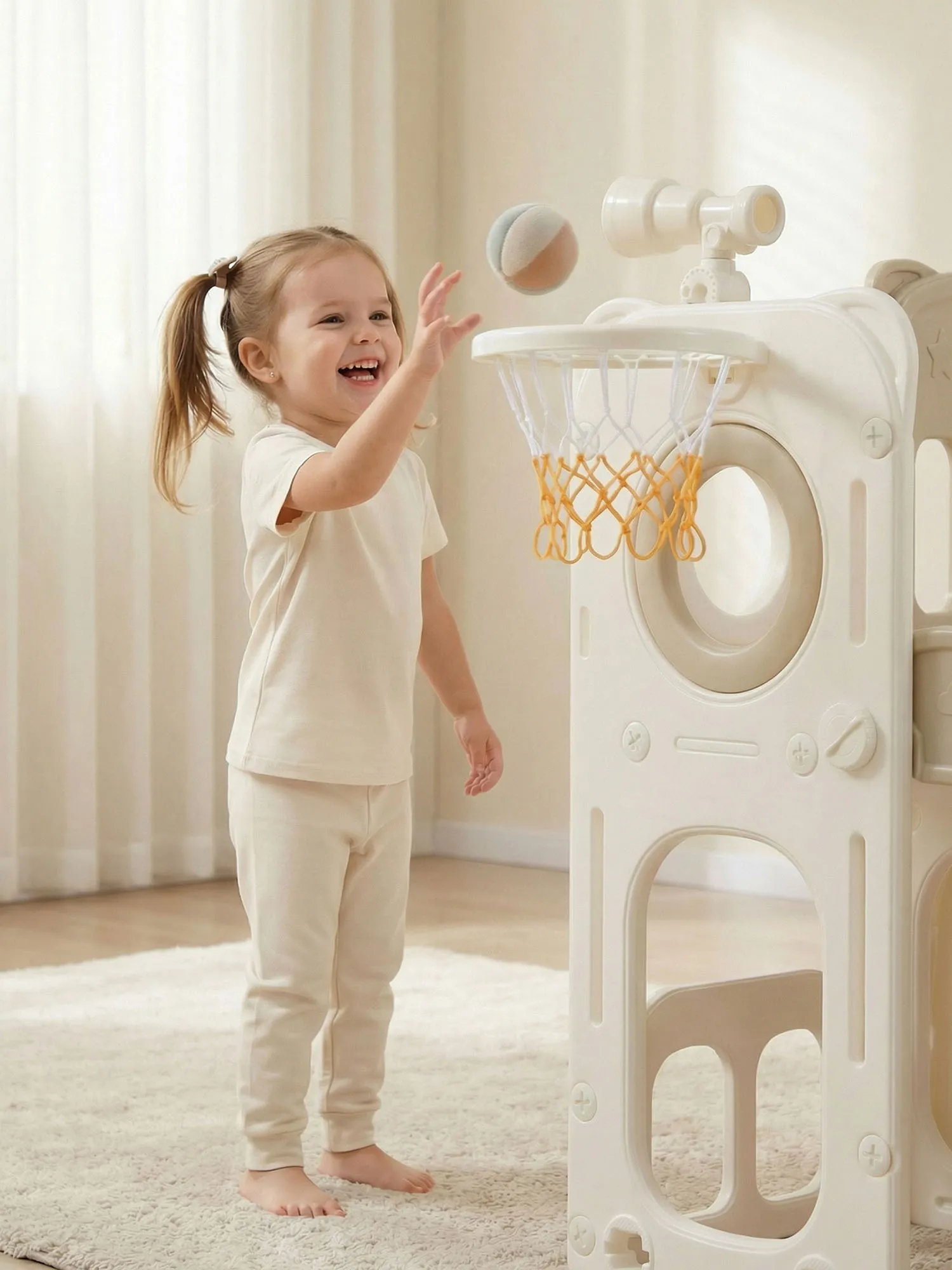 Комплекс игровой с горкой UNIX Kids Star Camel PSLSTARCL, бежевый