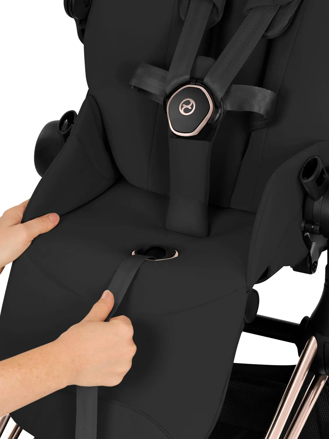 Коляска 2 в 1 Cybex Priam 5 Style шасси Rosegold