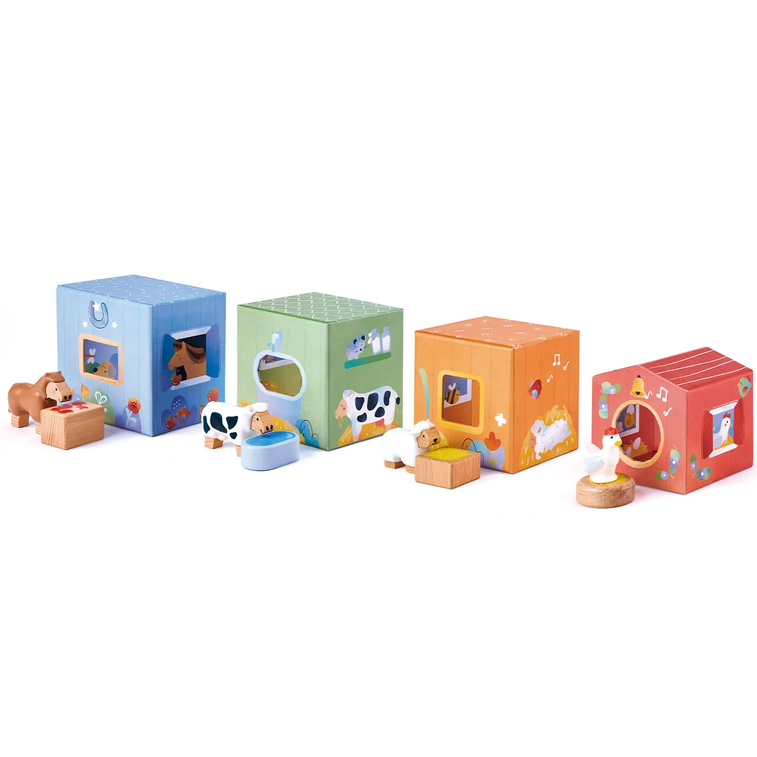 Набор игровой HAPE «Веселая Ферма» (детская иллюстрированная книга Hape Land) E3437_HP