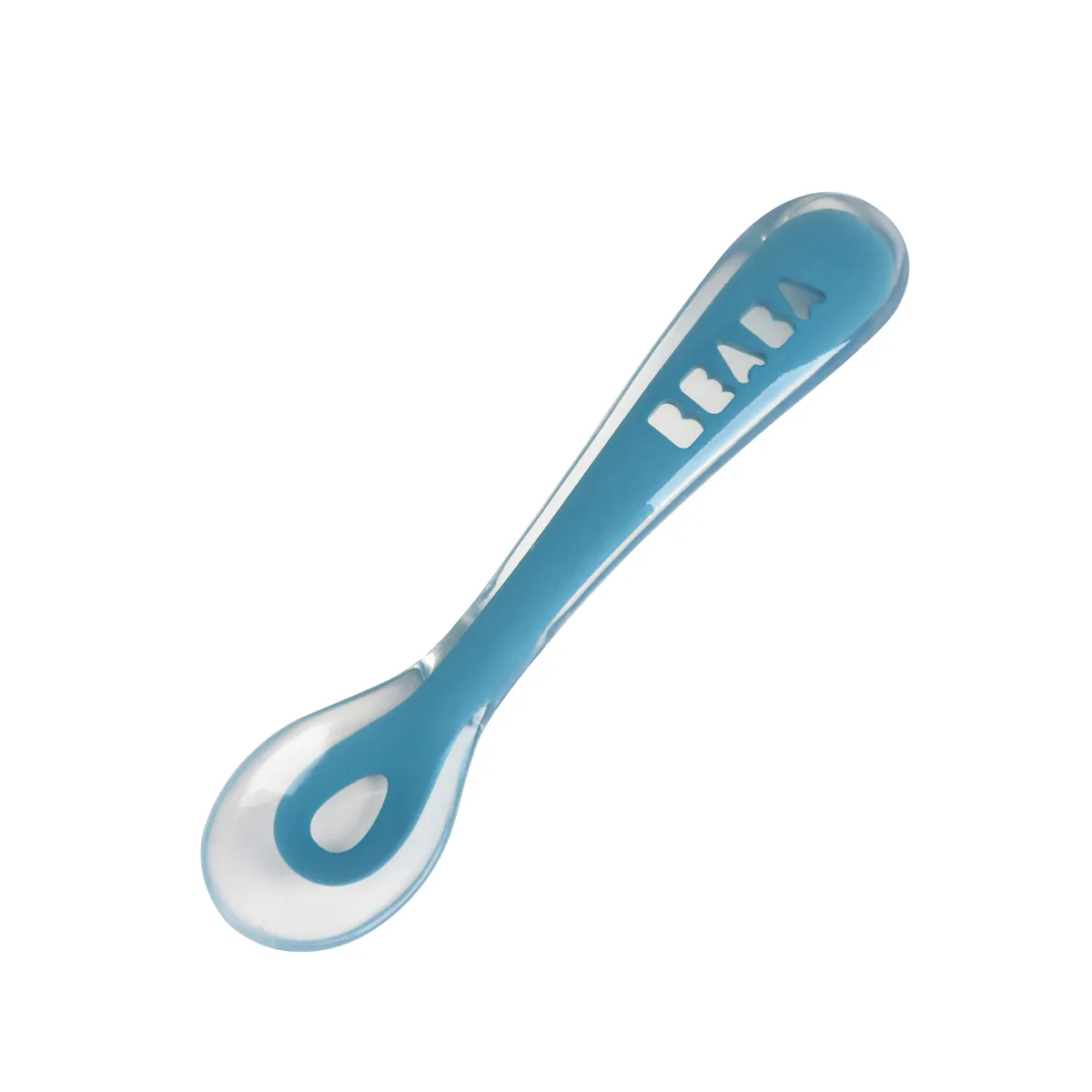 Набор детской посуды Beaba Silicone Set Blue (тарелка, ложка)