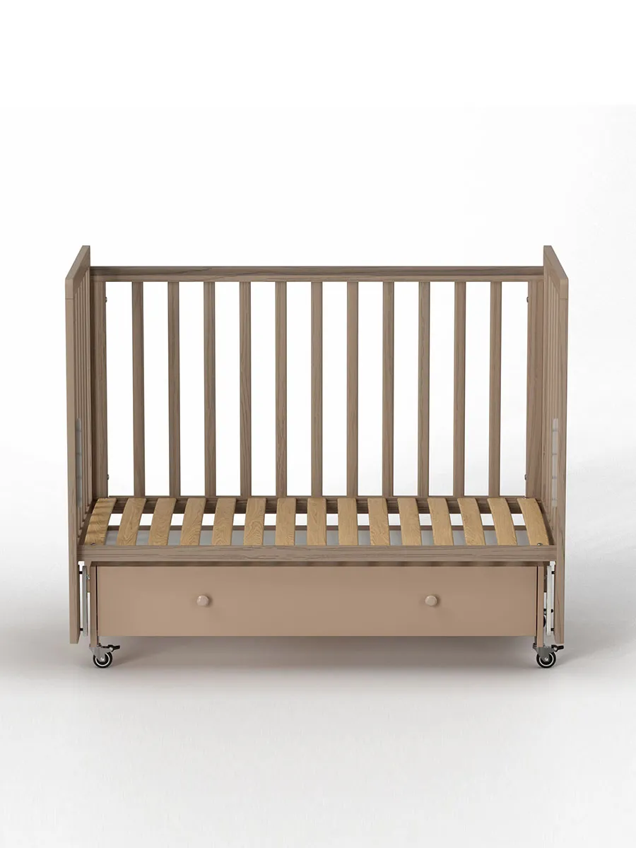 Кровать ANTEMI Classic Sleep Premium 120х60 с ящиком-маятником капучино НИК 24