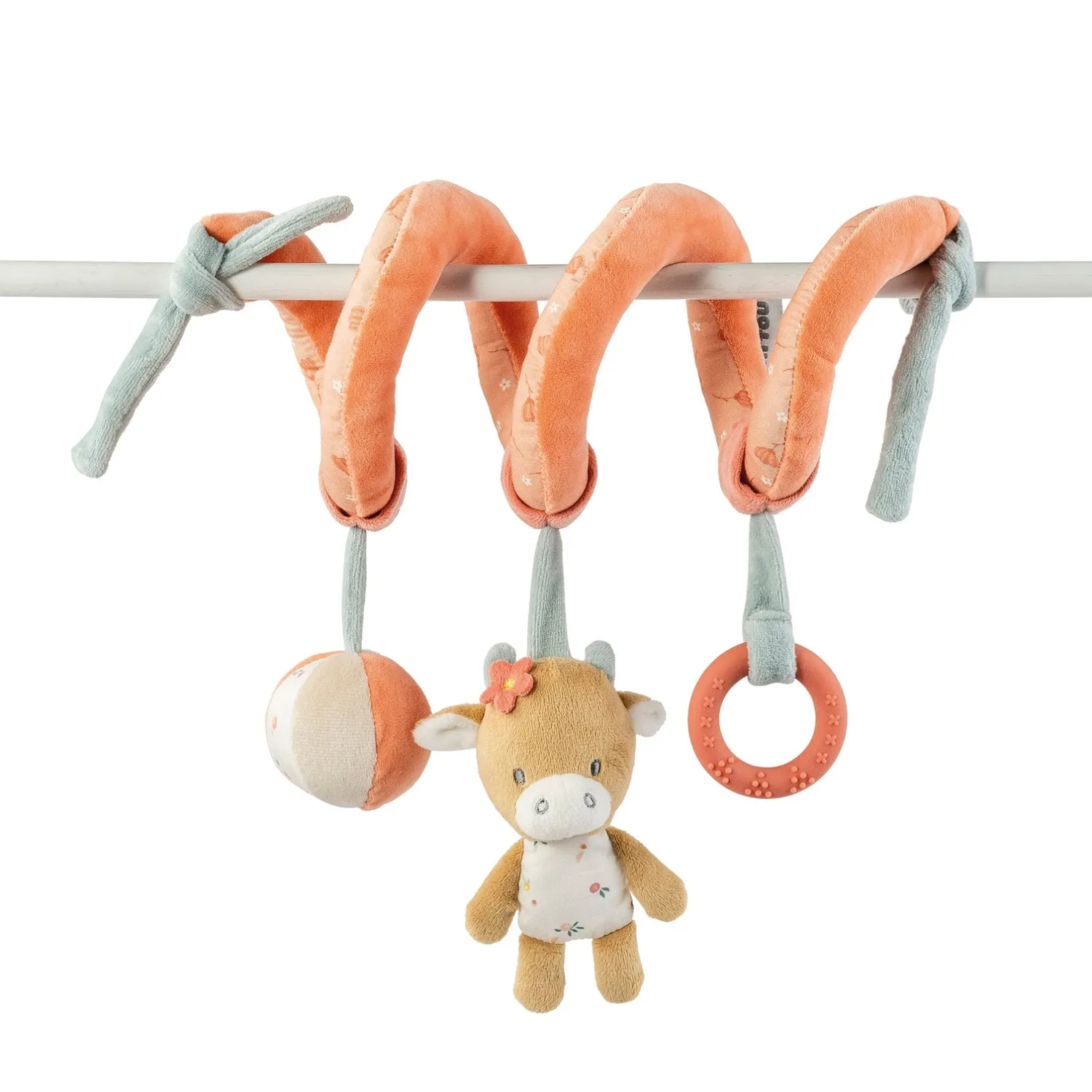 Игрушка мягкая Nattou Toy spiral MILA ZOË LANA Корова, Ёжик, Кот 266161