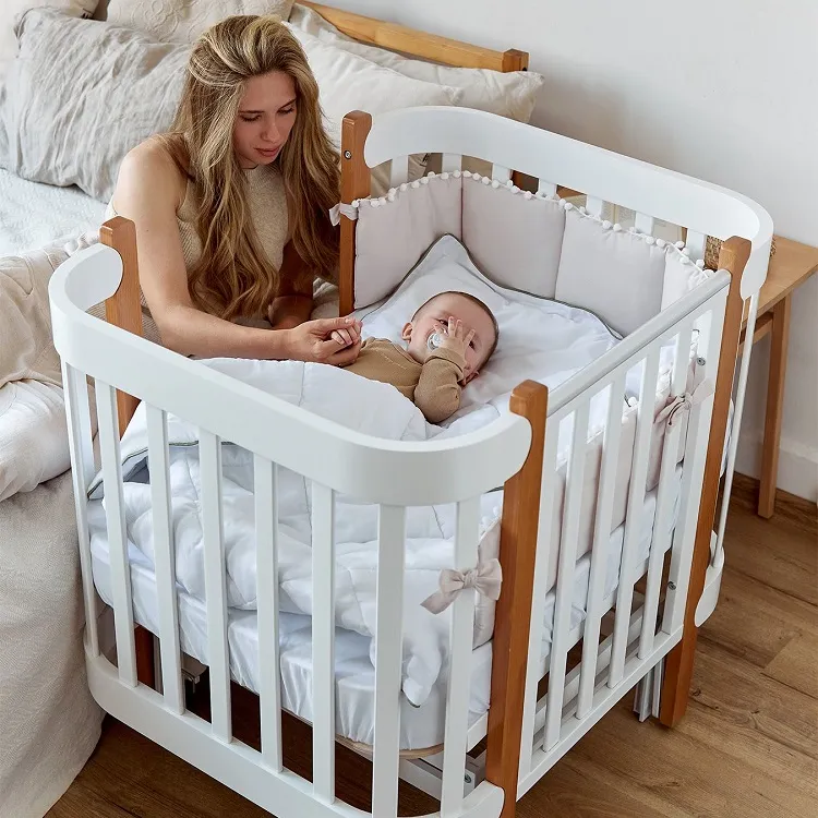 Кроватка-трансформер приставная Happy Baby Mommy Lux Витрина