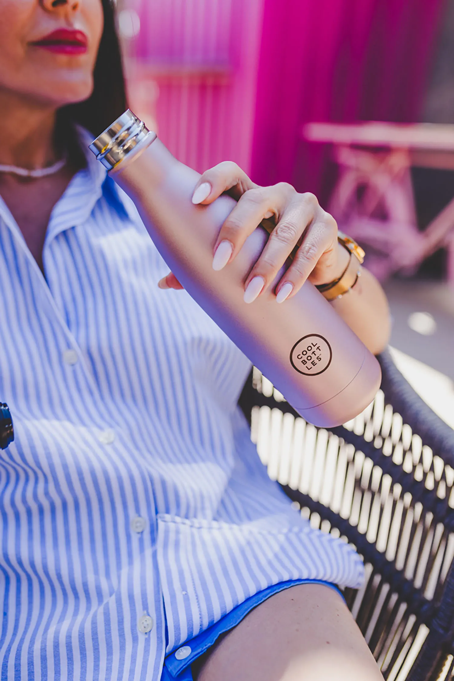 Термос-термобутылка Cool Bottles Metallic Rose 350 мл CB350MER
