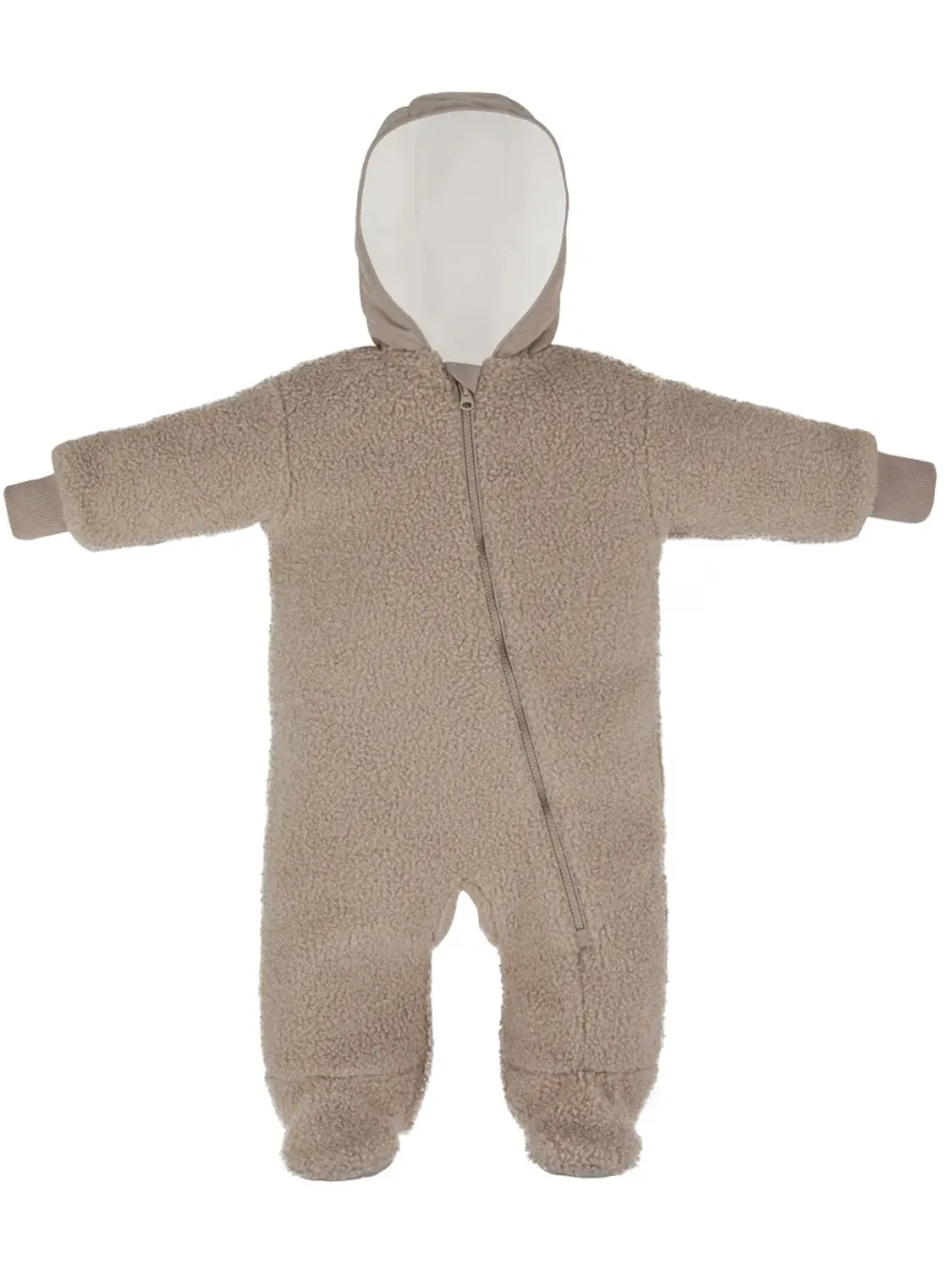 Комбинезон детский утепленный Mansita Teddy цвет темно-кремовый