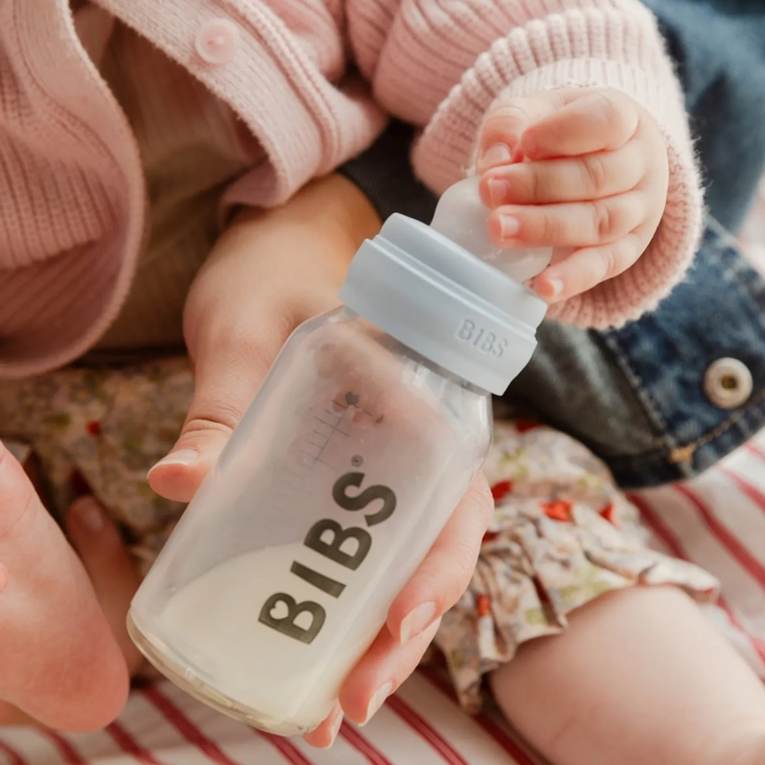 Соска BIBS силиконовая для бутылочки медленный поток, 2 шт.