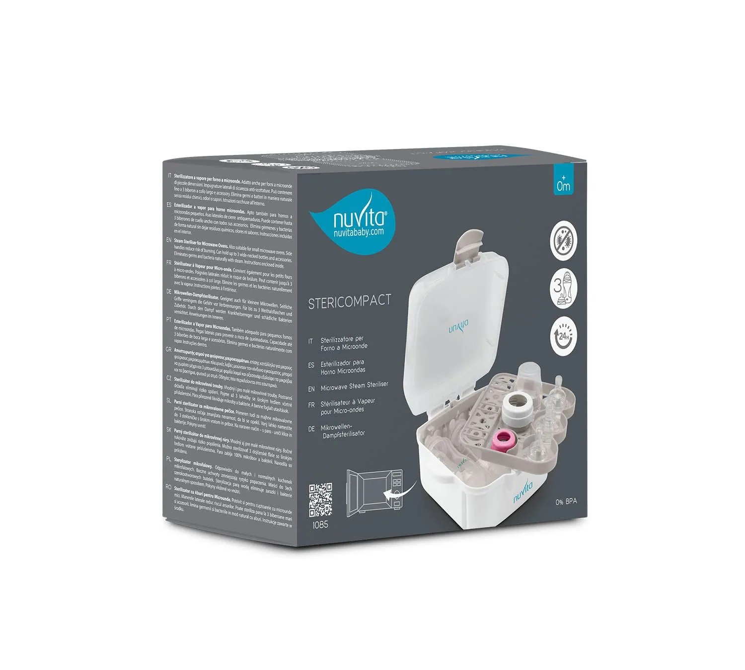 Стерилизатор для микроволновой печи Nuvita 1085 Stericompact sterilizer NU-ALST0001