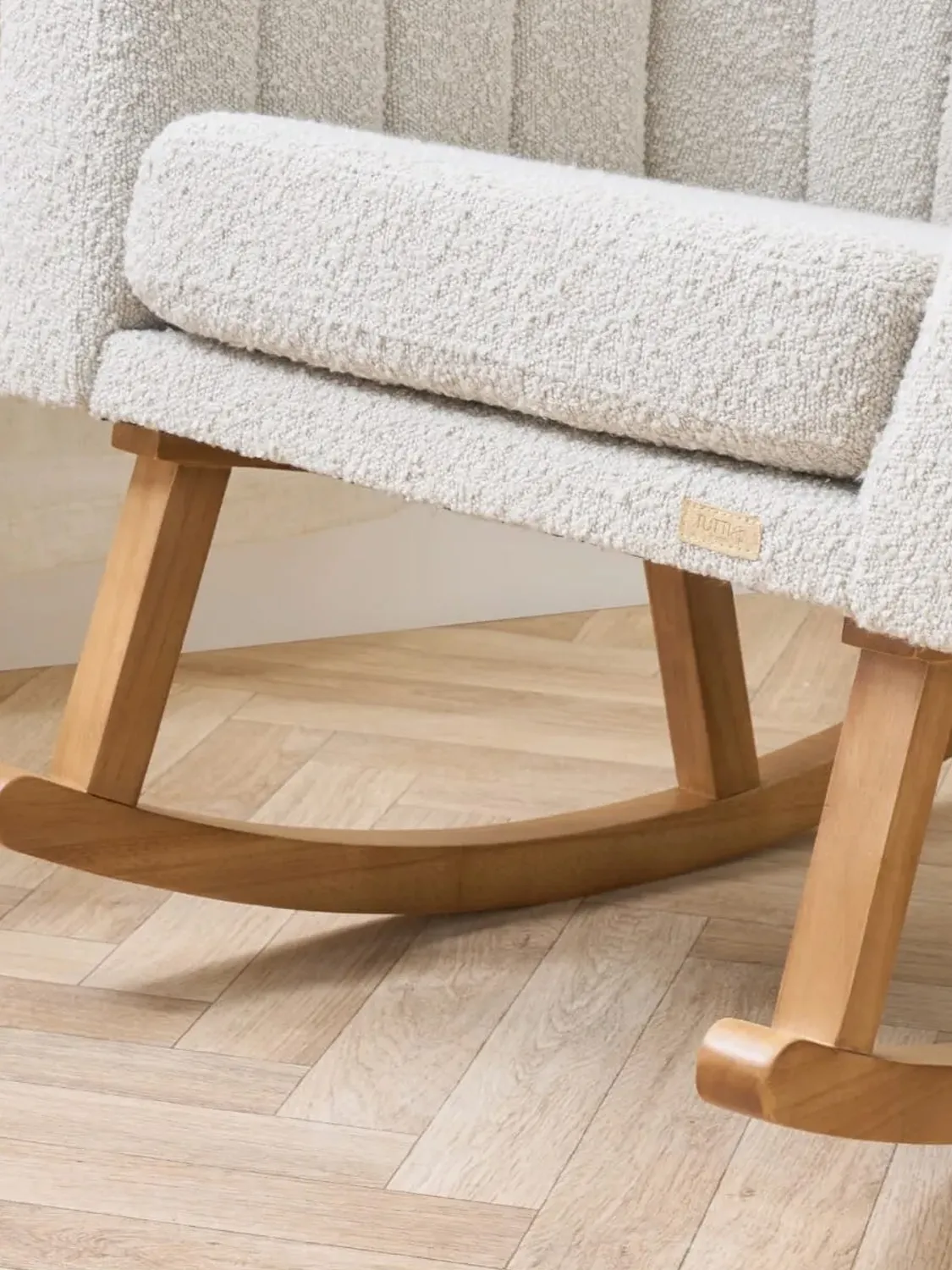 Кресло-качалка Tutti Bambini Jonah Luxe с пуфом для ног Mushroom 211988/MUS с полозьями