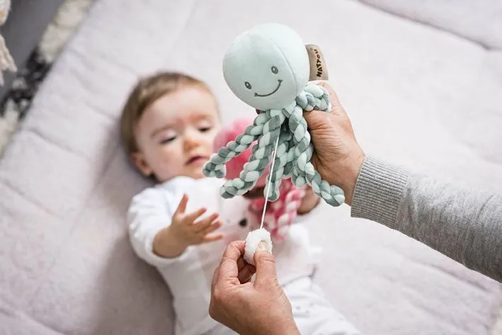 Игрушка мягкая Nattou Musical Soft toy Lapidou Octopus музыкальная