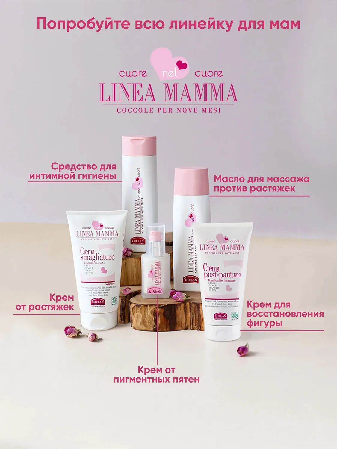 Крем HELAN Linea Mamma для восстановления фигуры после родов 150 мл 138PP-RU