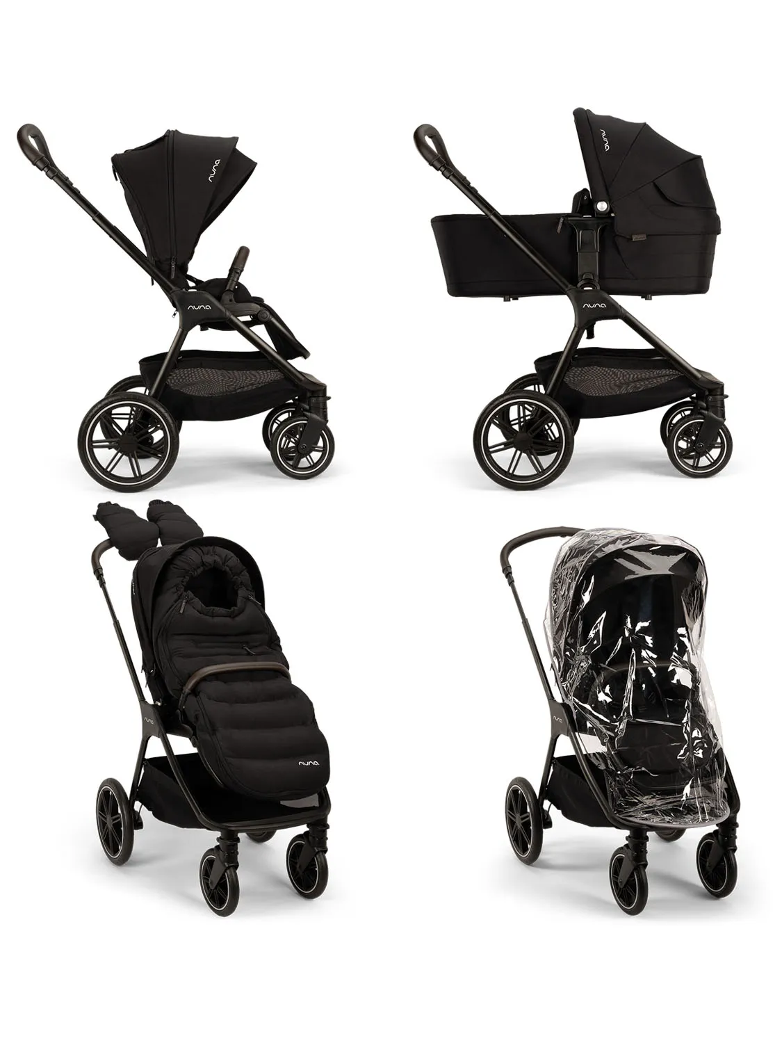 Коляска 2 в 1 Nuna TRIV LX AS с зимним комплектом