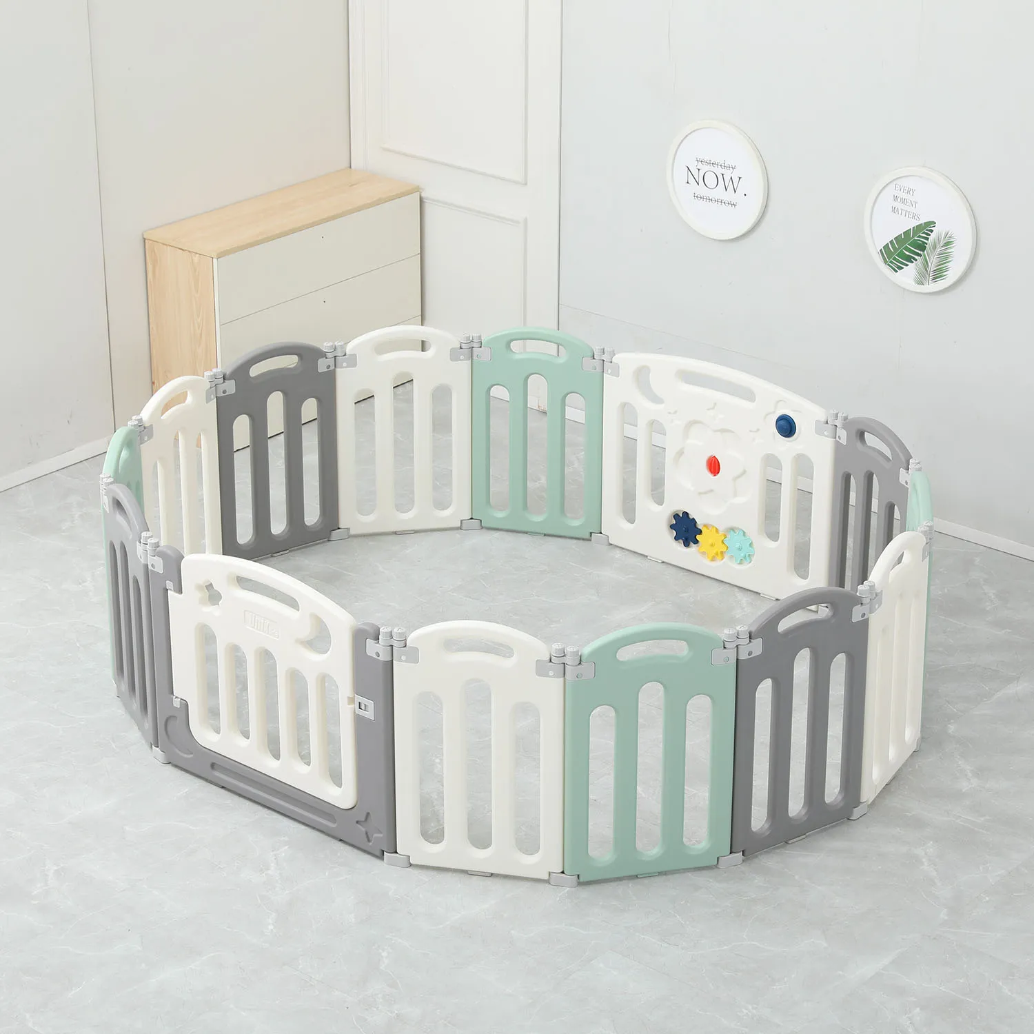 Манеж UNIX Kids Simple 151x151 Color PPSI12GGW