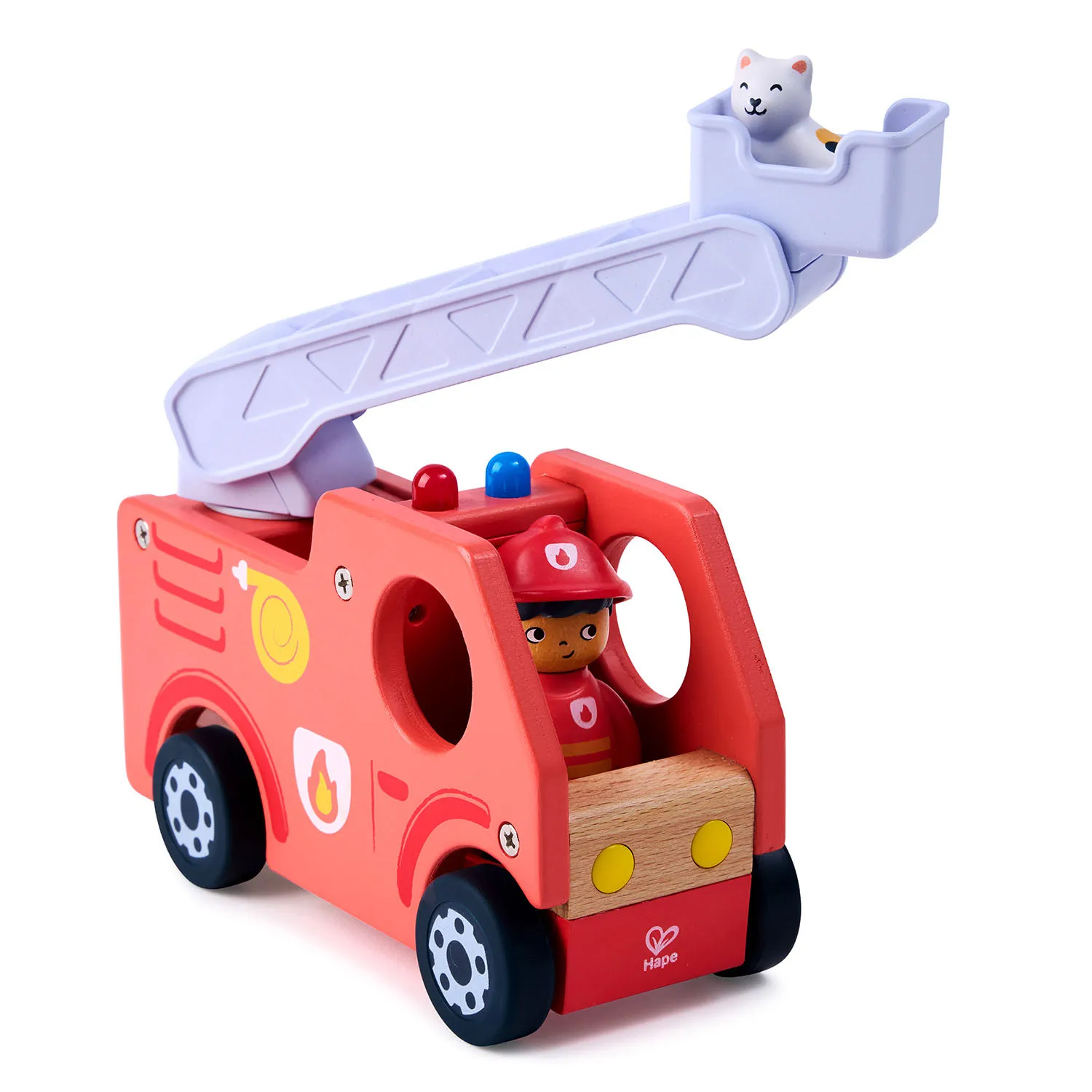 Набор игровой HAPE «Пожарная машина» (детская иллюстрированная книга Hape Land) E3440_HP