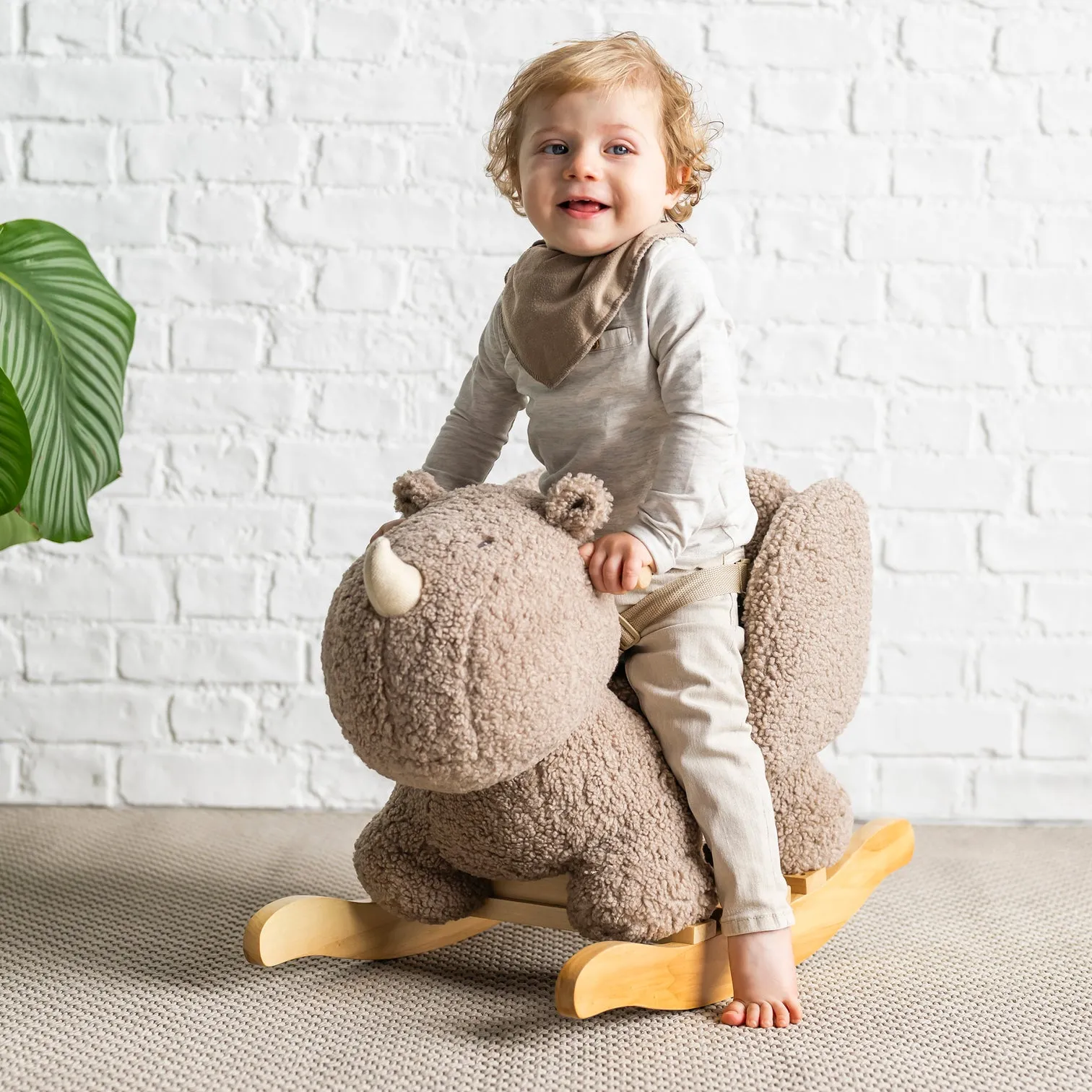 Игрушка мягкая Nattou Soft toy TEDDY Носорог 856058