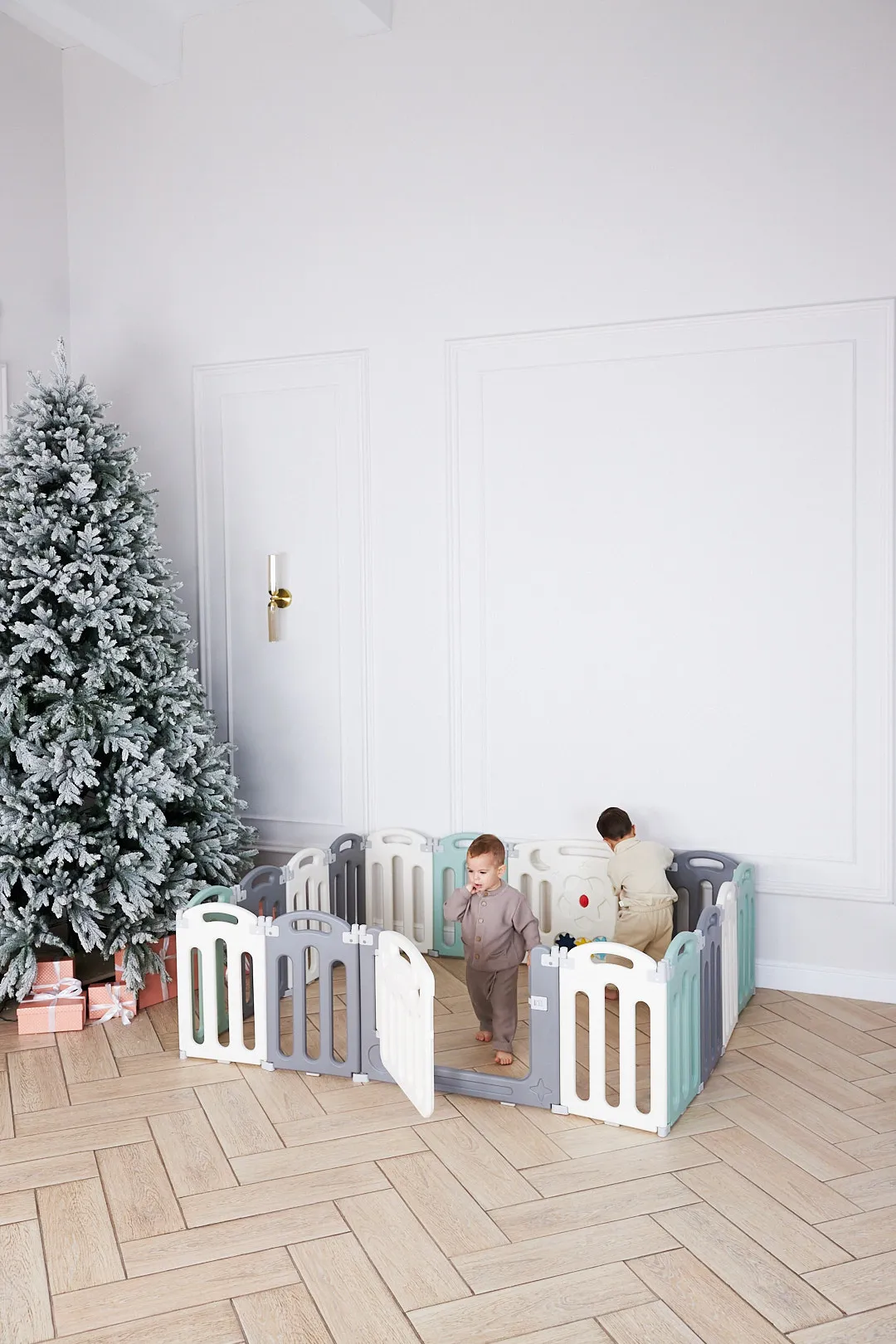 Манеж UNIX Kids Simple 151x151 Color PPSI12GGW