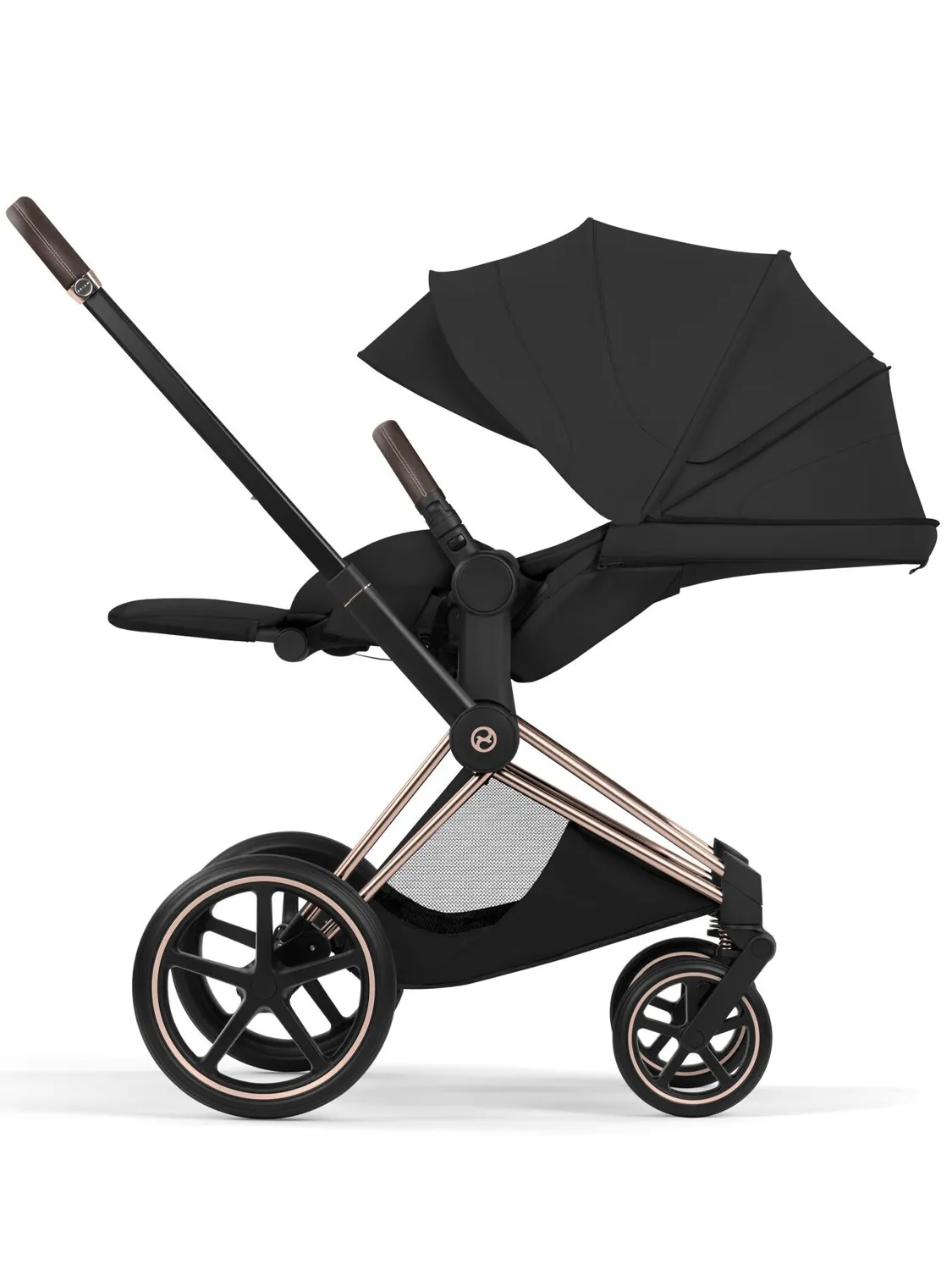 Коляска 2 в 1 Cybex Priam 5 Style шасси Rosegold