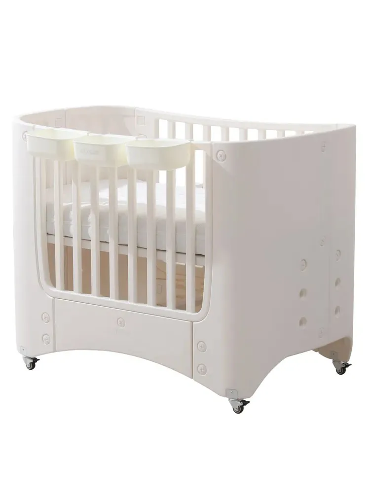 Кроватка детская UNIX Kids Premium White с матрацем PBCRIB3H2TWT	