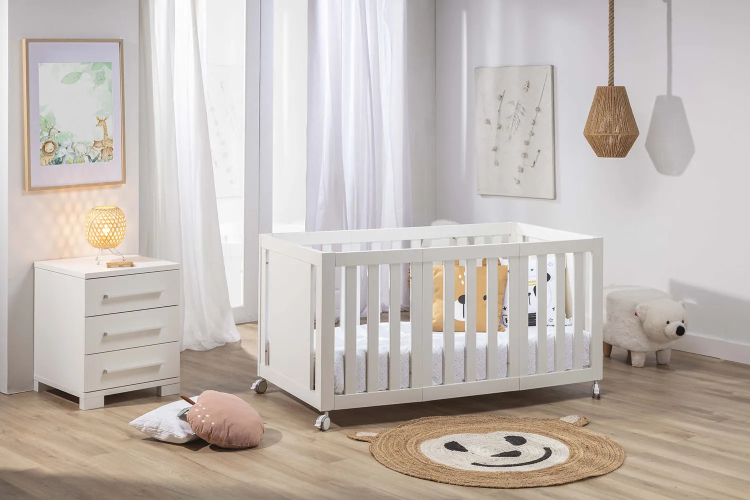 Кровать-трансформер IKID by Micuna PALERMO 90х50/140х70 см + Матрац Fiorellino Sleepy 90х50 см