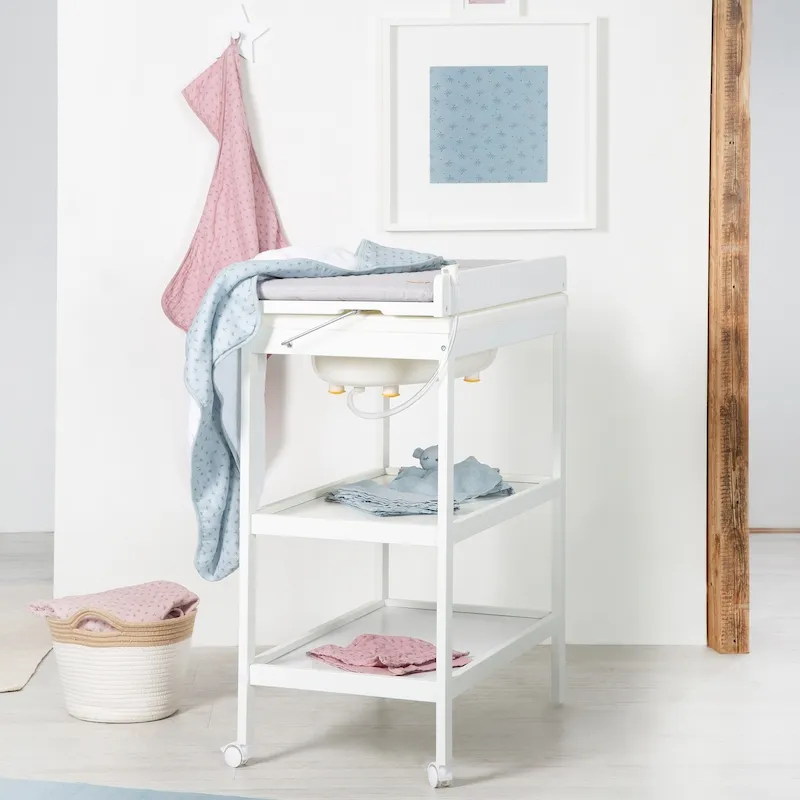 Cтол для пеленания с ванночкой и матрасиком Baby Pool 212061WEV230