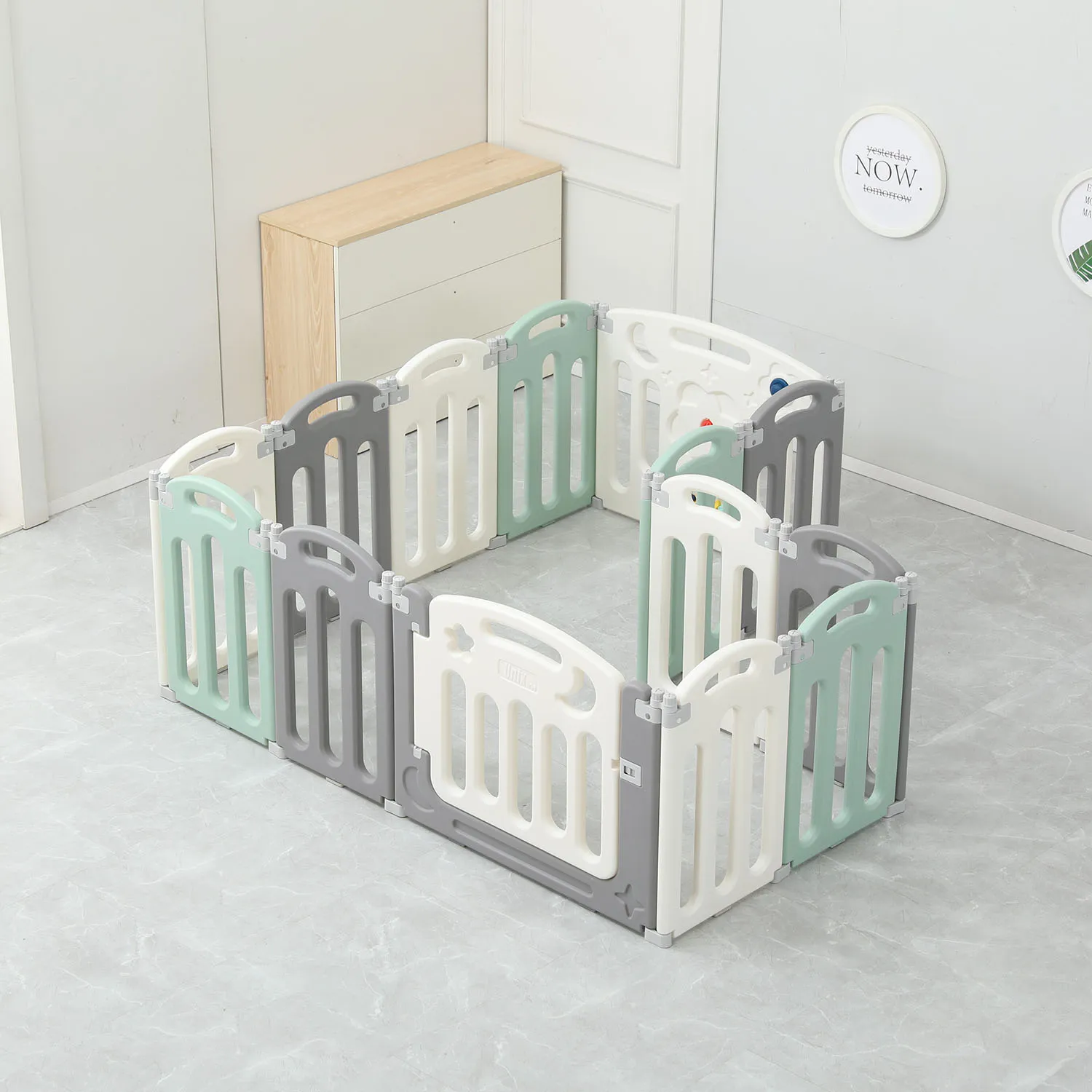 Манеж UNIX Kids Simple 151x151 Color PPSI12GGW