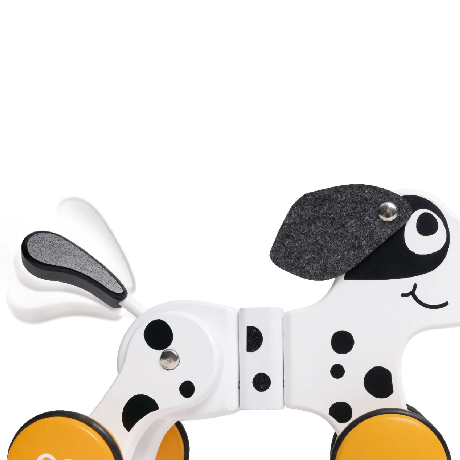 Игрушка-каталка HAPE серия «Зверики» Собачка на веровочке E0368_HP
