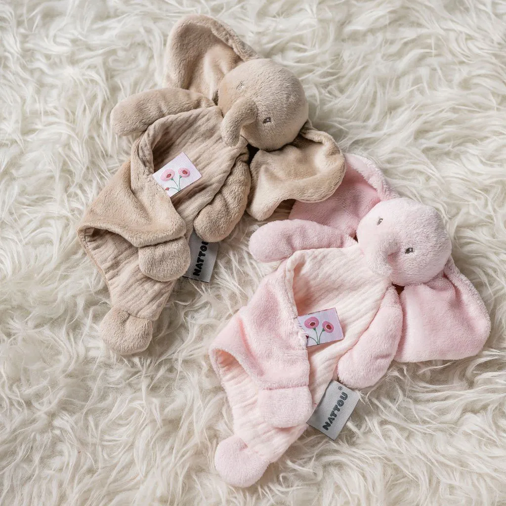 Игрушка мягкая Nattou Doudou малая FANFAN Слонёнок sand 759069