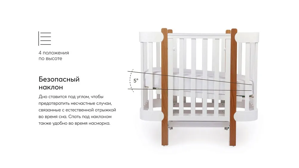 Кроватка-трансформер приставная Happy Baby Mommy Lux Витрина