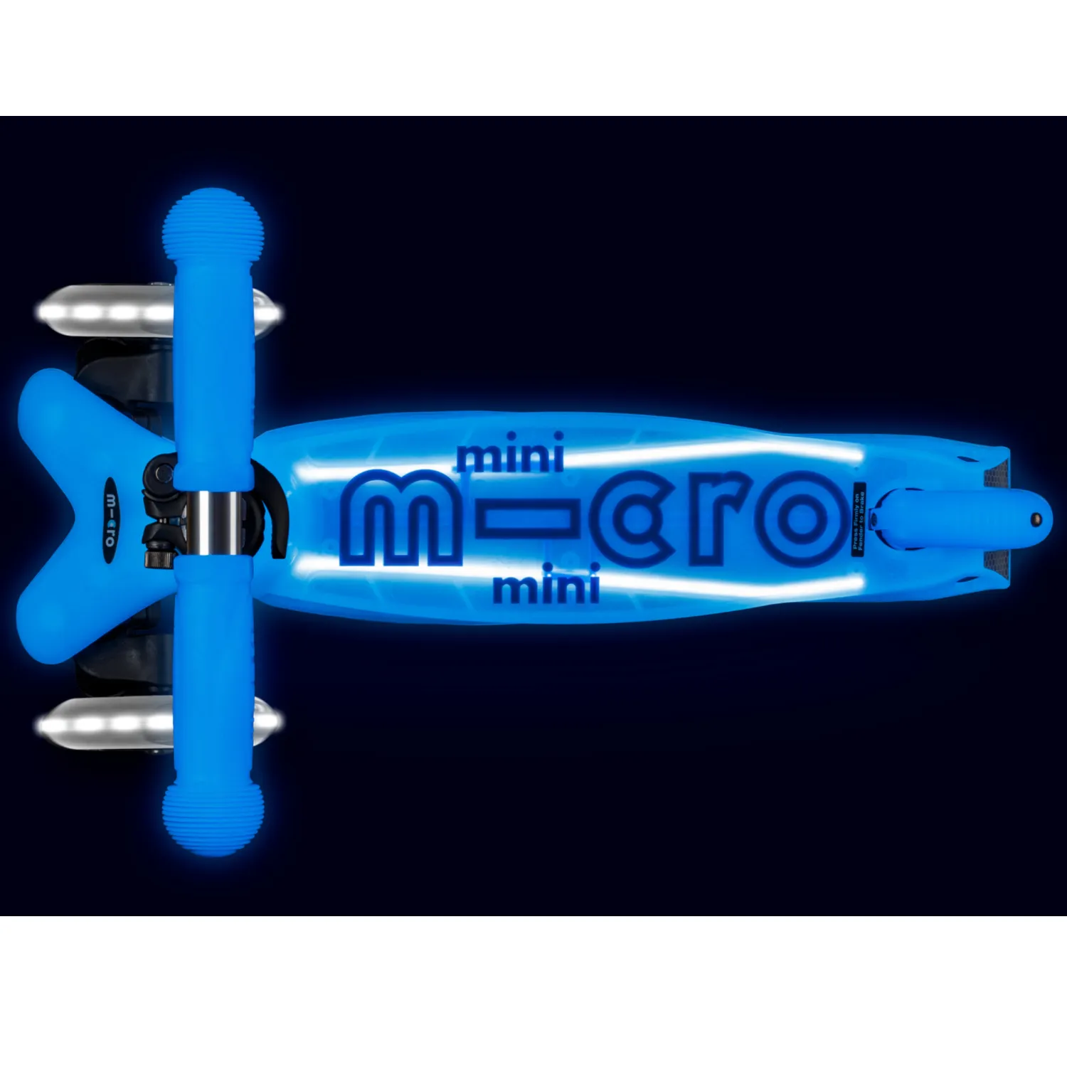 Самокат Micro Mini Deluxe Glow Plus (светящийся) LED