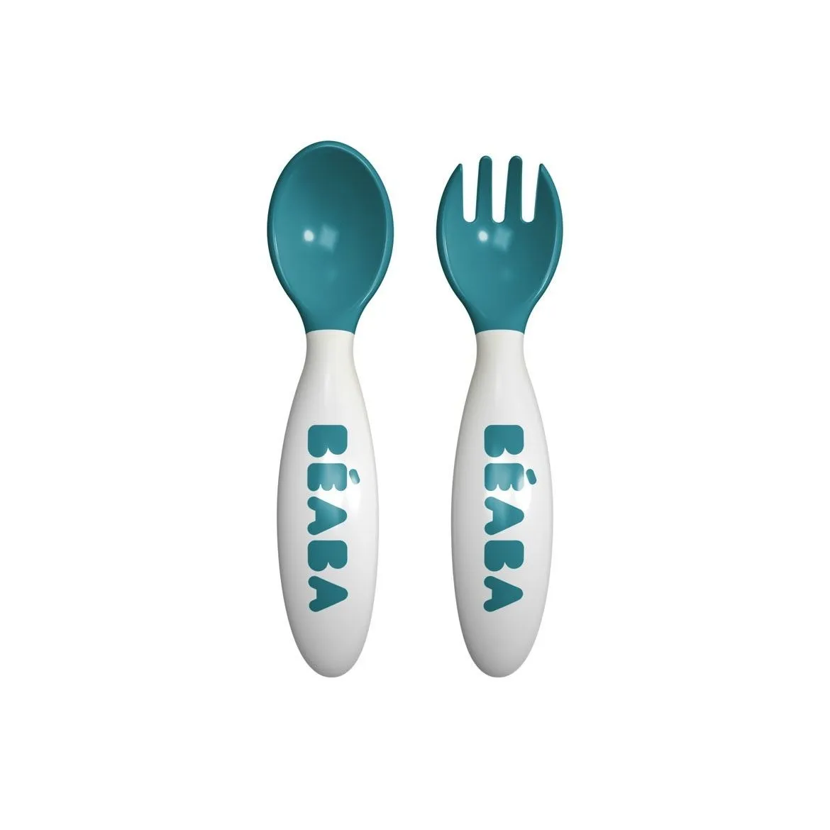 Набор Beaba вилка+ложка эргономические Set Of 2 2ND AGE Fork+